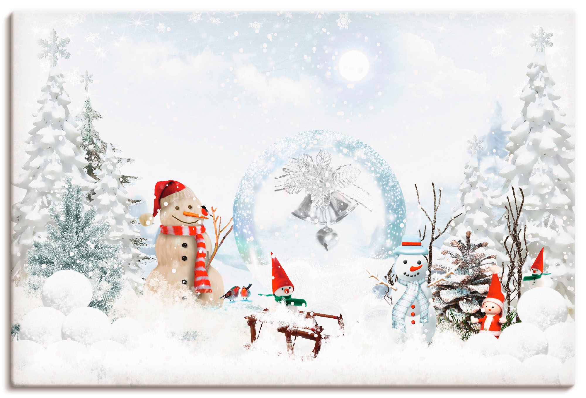 Artland Leinwandbild »Weihnachtsmärchen« Weihnachten 1 Stk. tlg. auf Keilra günstig online kaufen