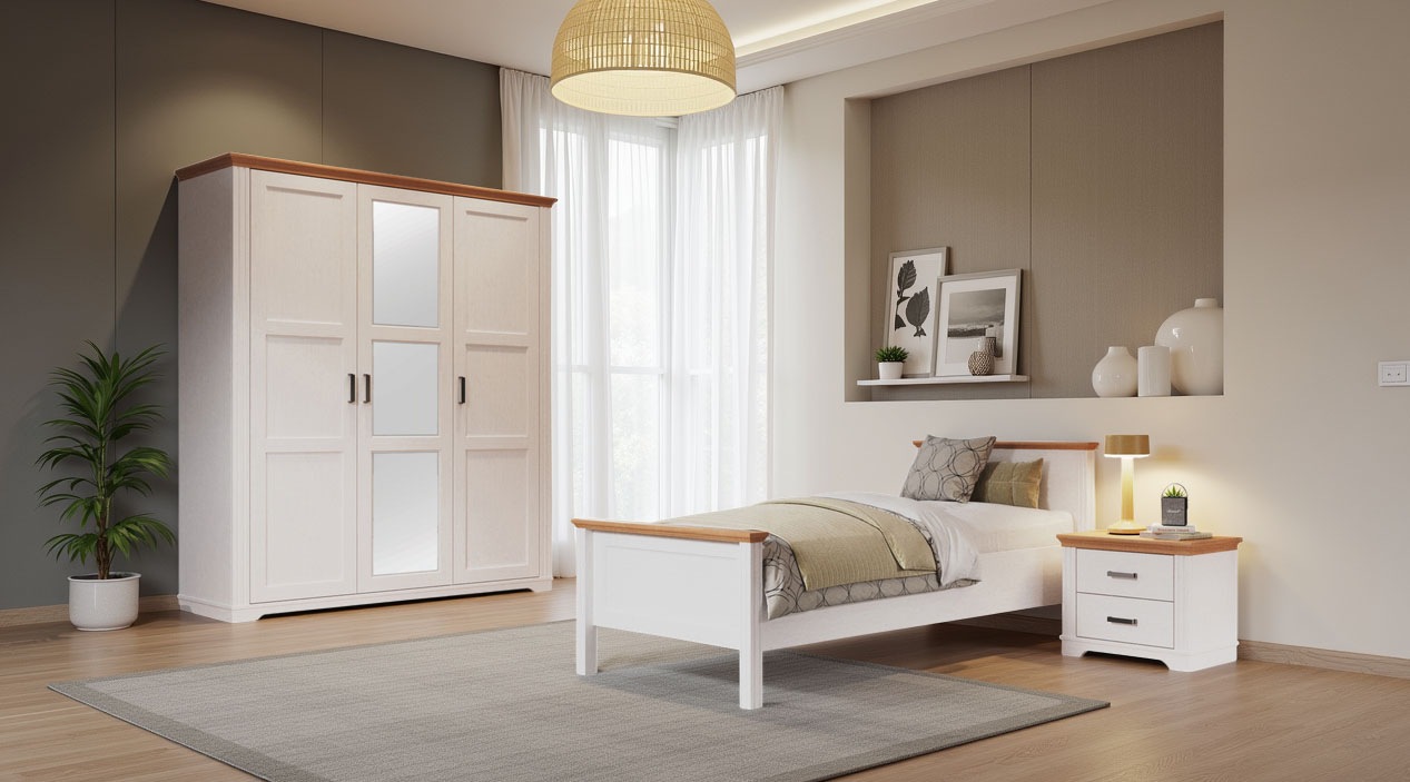 Inter Link Drehtürenschrank »Kleiderschrank Maluno« 1 Stk. tlg. Kiefer Massiv, Soft-Close, BxTxH: ca. 166,40 x 64 x 208 cm