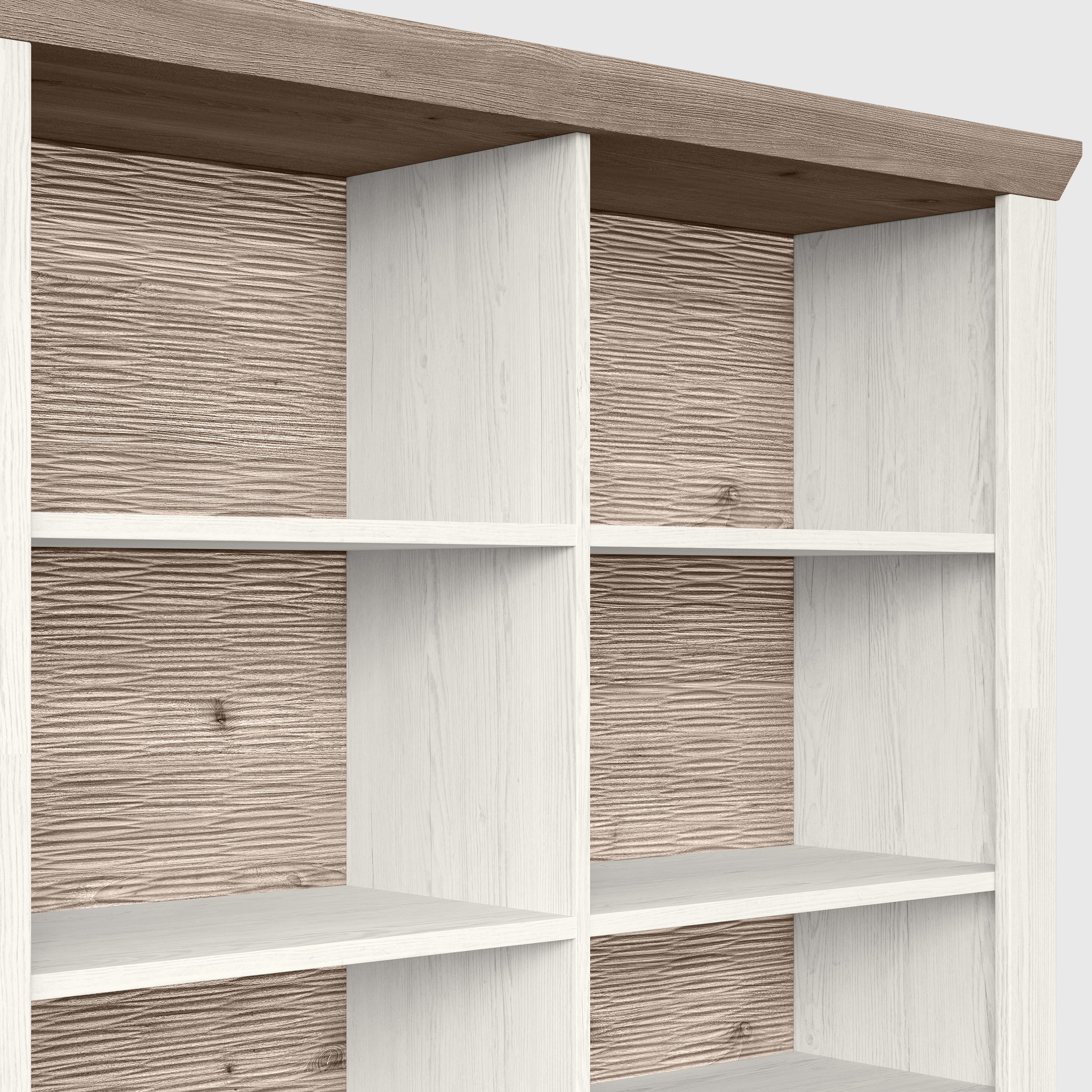 set one by Musterring Aktenregal »York«, offenes Design, wahlweise mit Beleuchtung, 3 Farben, Breite 129 cm