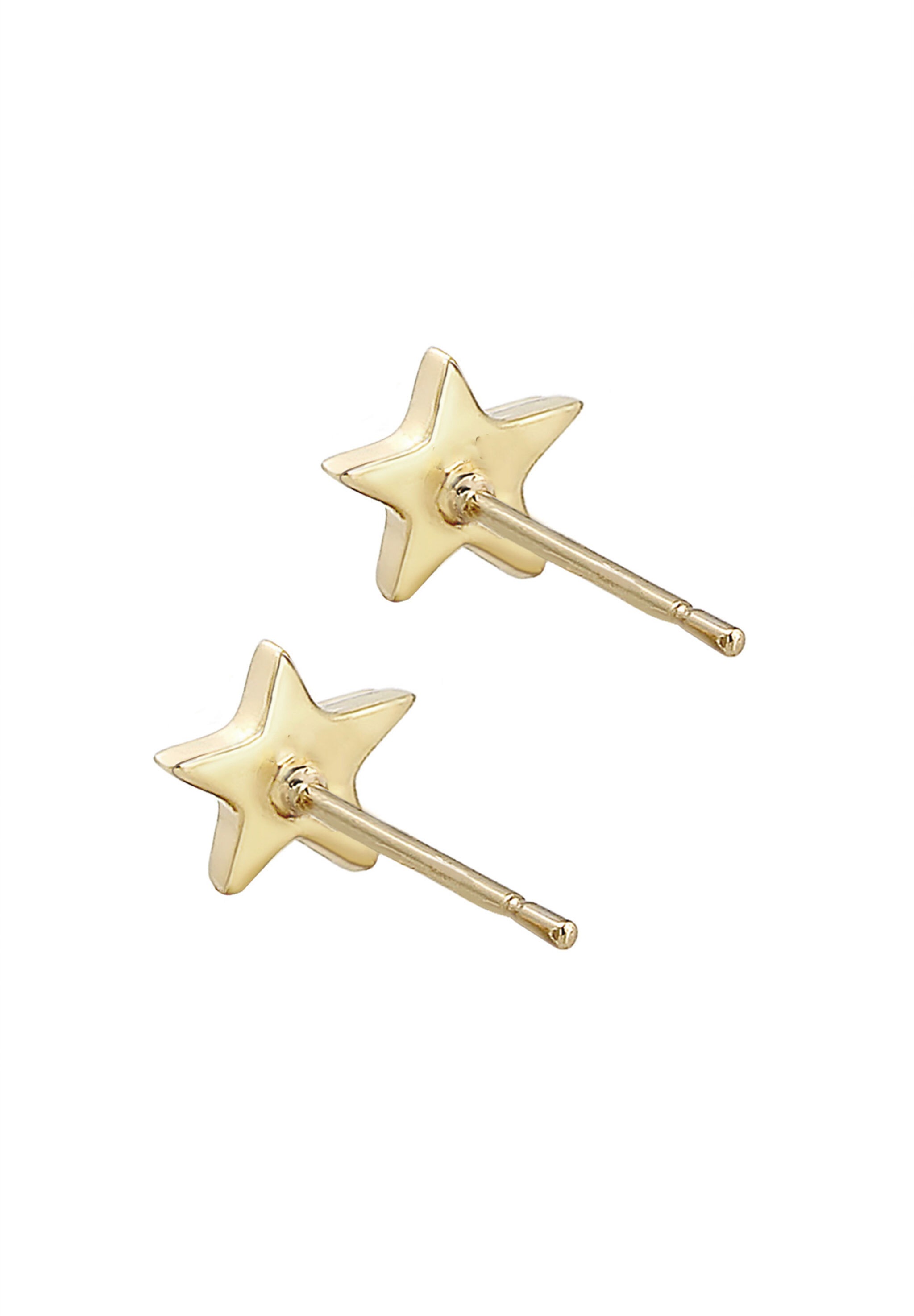 Elli DIAMONDS Paar Ohrstecker »Ohrstecker Stern Diamant (0.03ct) 375 Gelbgold«
