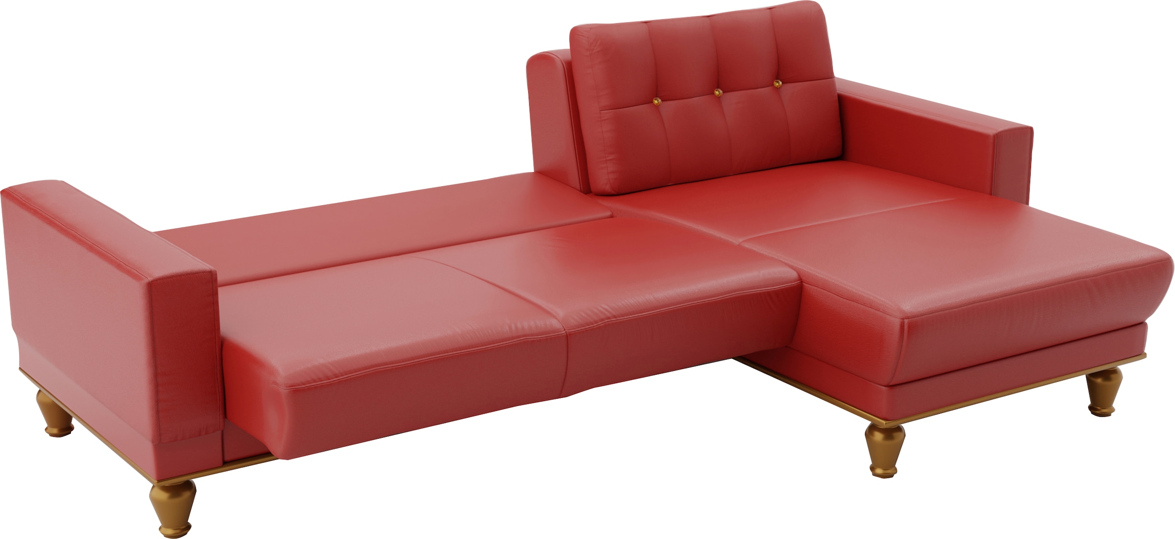 sit&more Ecksofa »Orient 5 L-Form«, mit Strass-Stein, wahlweise mit Bettfunktion und Bettkasten