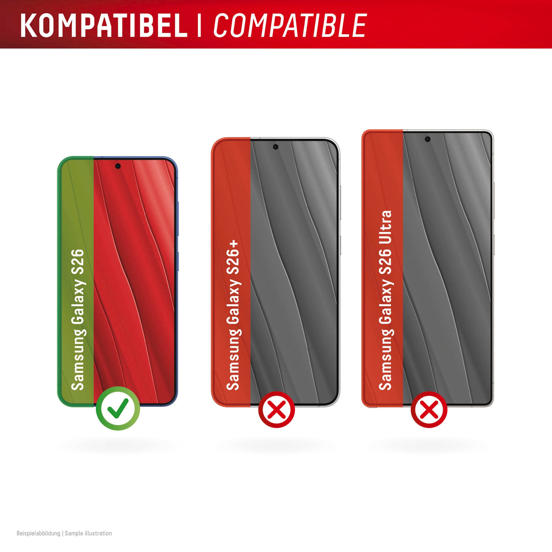 Displex Displayschutzglas »Real Glass Screen Protector inkl. Case mit MountMaster« für Samsung Galaxy S26 Displayschutzfolie, Schutzfolie, Bildschirmschutz, kratz- & stoßfest