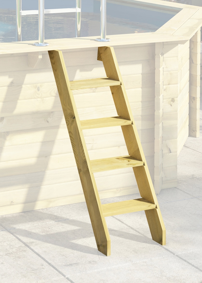 Karibu Achteckpool »PALMA Set A BxLxH: 358x569x124 cm« 38 mm kesseldruckimprägniertes Fichtenholz