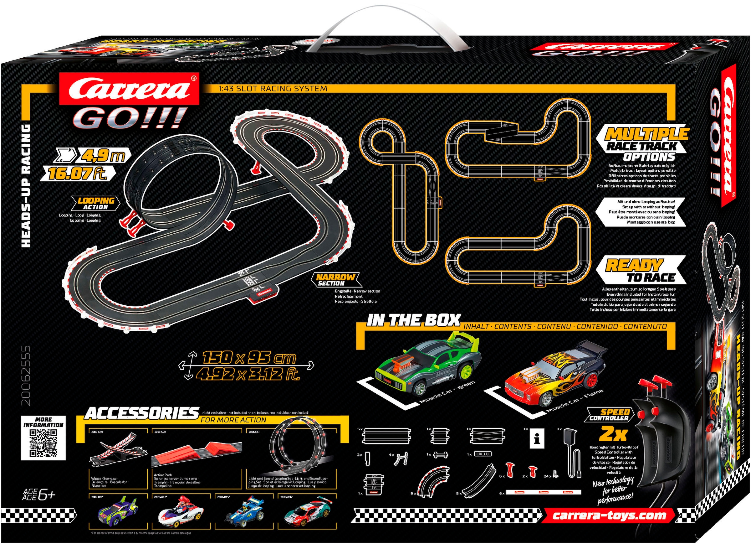 Carrera® Autorennbahn »Carrera GO!!! - Heads-Up Racing«