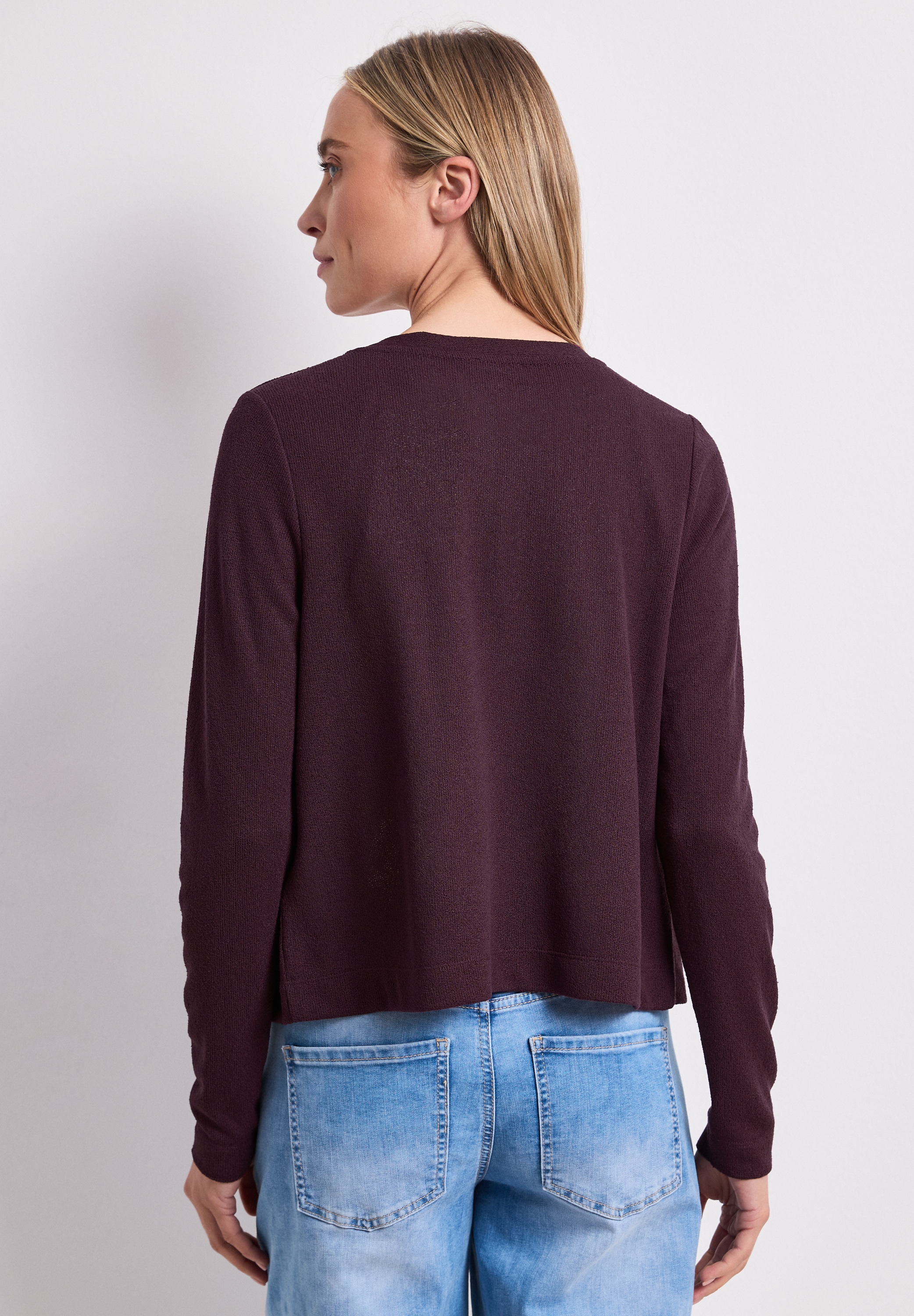 STREET ONE Shirtjacke »Style Suse« 3/4-Arm Jacke in offener Passform - aus Viskose und mit Stretch