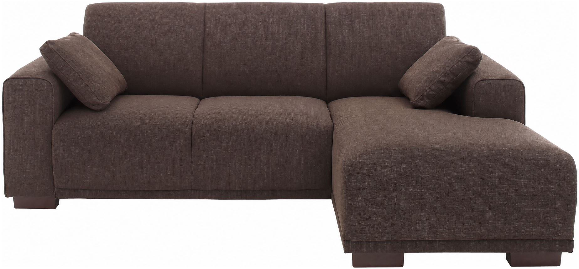 OTTO home Ecksofa »BORNHOLM L-Form, B: 234 cm - OTTO. Verlässliche Qualität.« Recamiere links oder rechts bestellbar, Wellenfederung, inkl. 2 Kissen