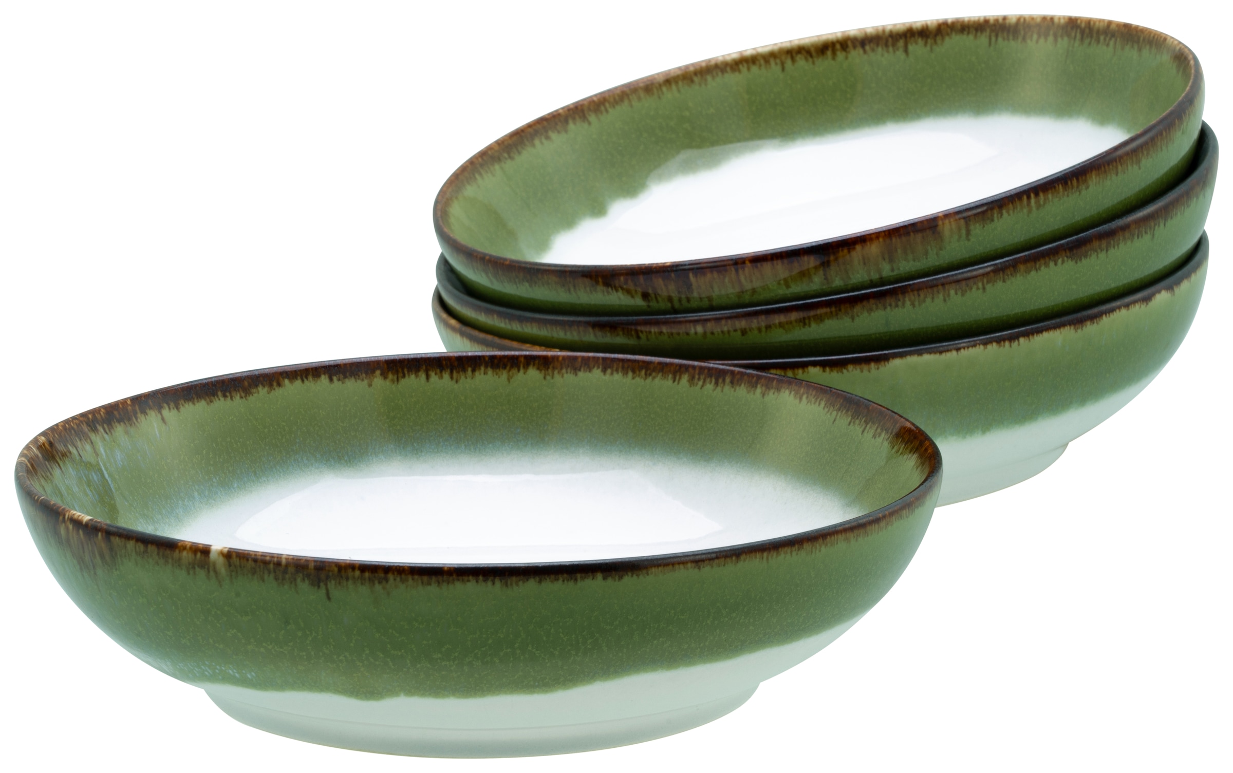 CreaTable Schale »Cascade, Poke Bowl 22,5 cm 4-tlg«, 4 tlg., aus Steinzeug, günstig online kaufen