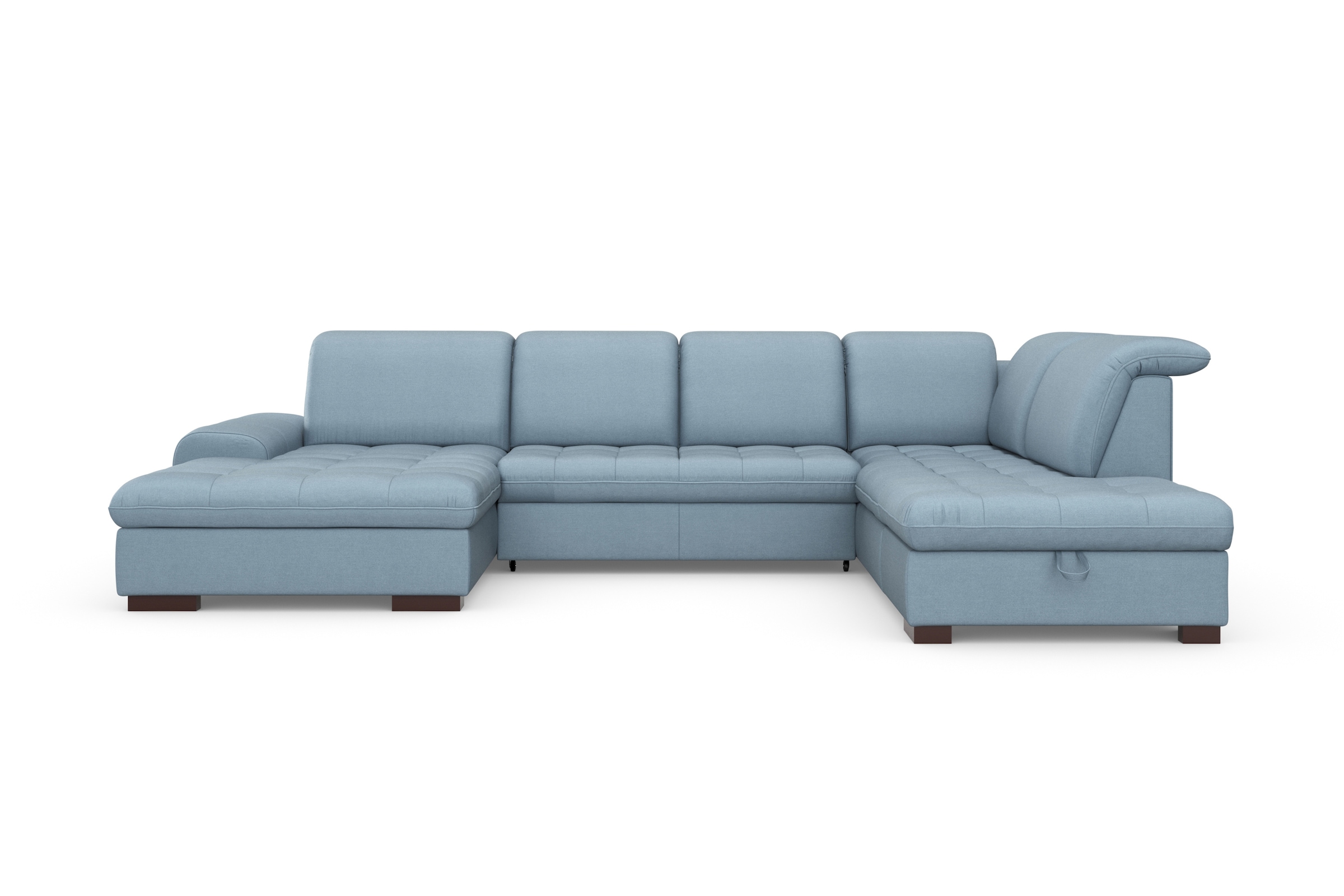 sit&more Wohnlandschaft »Luxor U-Form«, wahlweise mit Bettfunktion, Bettkasten und Kopfteilverstellung