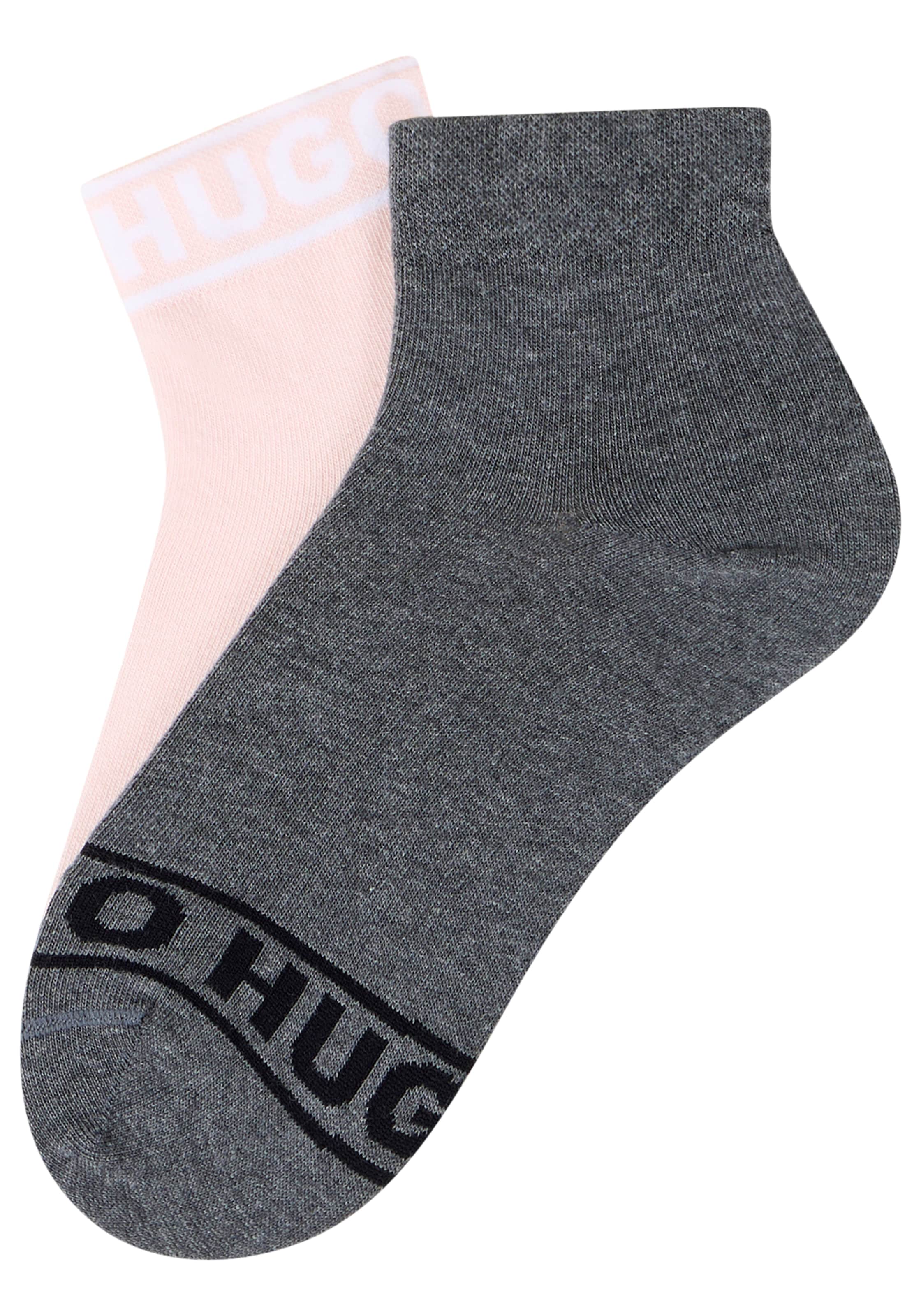 HUGO Underwear Freizeitsocken »2P SH LOGO CC W« Set, 2er, 2 Paar tlg. mit Logobund