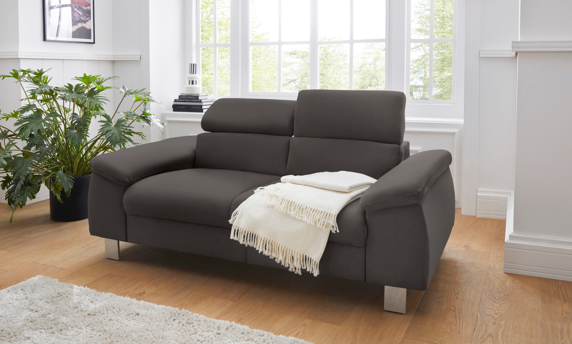 COTTA 2-Sitzer »Komaris, B: 177 cm« mit Kopfteilverstellung günstig online kaufen