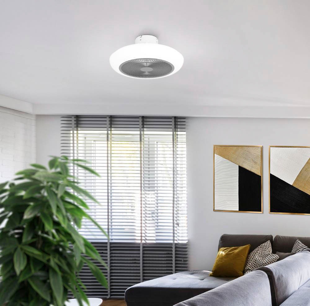 EEGLO LED Deckenleuchte »SAYULITA«, Deckenventilator mit Beleuchtung und Fernbedienung