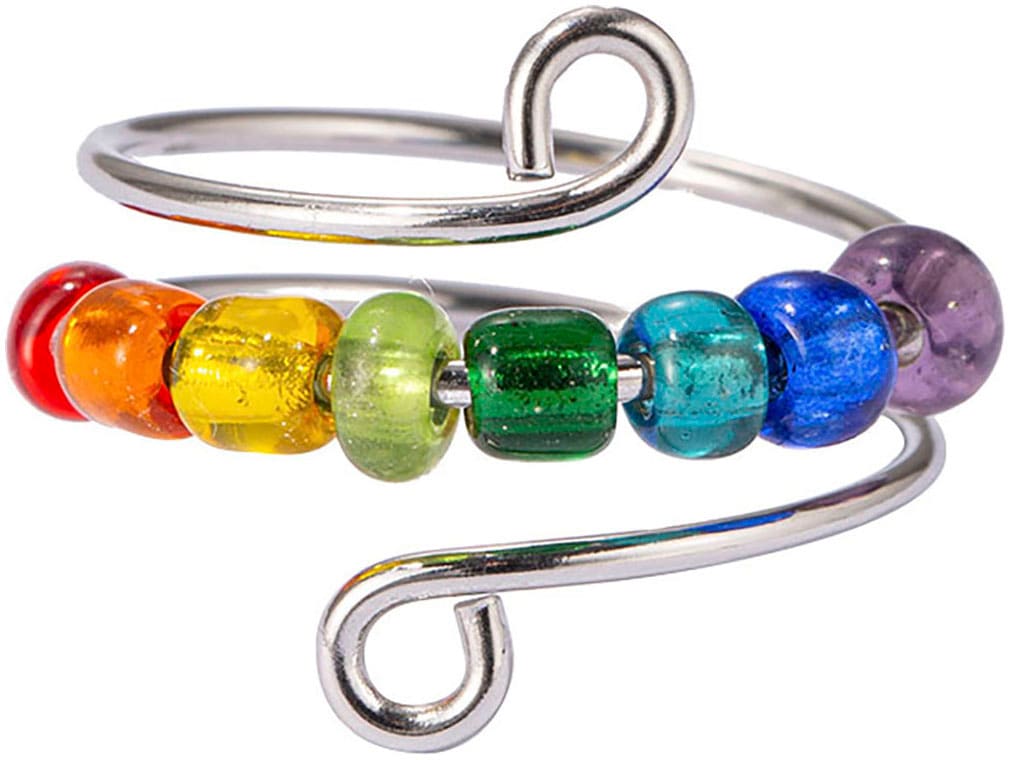 Firetti Fingerring »Schmuck Geschenk Damenring Chakra« Made in Germany - mit Glasstein
