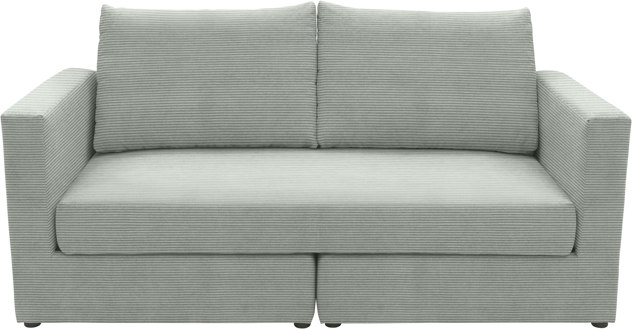 DOMO collection 2-Sitzer »800015 B/T/H: 178/80/90 cm«, Sitzfläche mit Federkern, inkl. 2 Rückenkissen