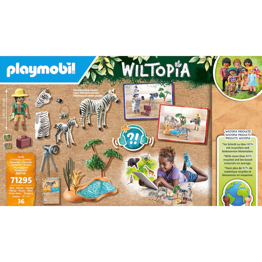 Playmobil® Konstruktions-Spielset »Unterwegs mit der Tierfotografin (71295), Wiltopia«, (36 St.)