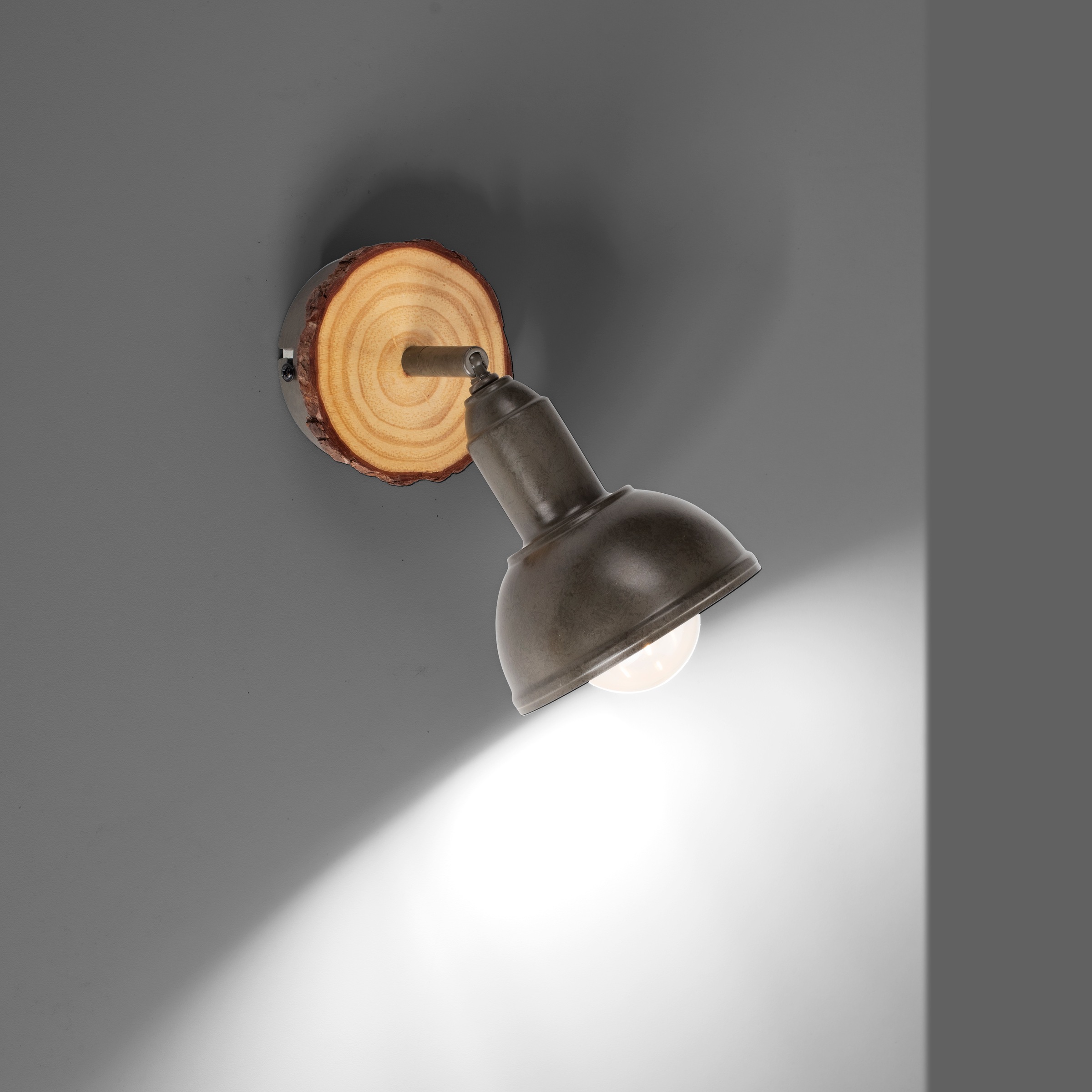 JUST LIGHT Wandleuchte »SWAMP«, 1 flammig, Leuchtmittel E27   ohne Leuchtmi günstig online kaufen