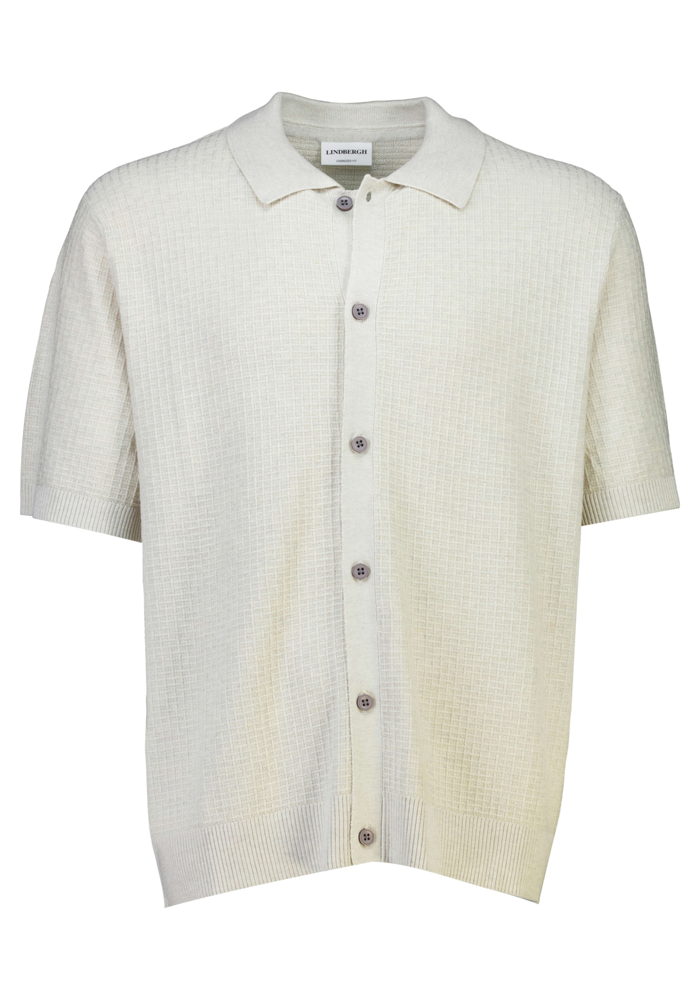 LINDBERGH Strickjacke Kurzarm Strick-Shirt in Struktur-Optik