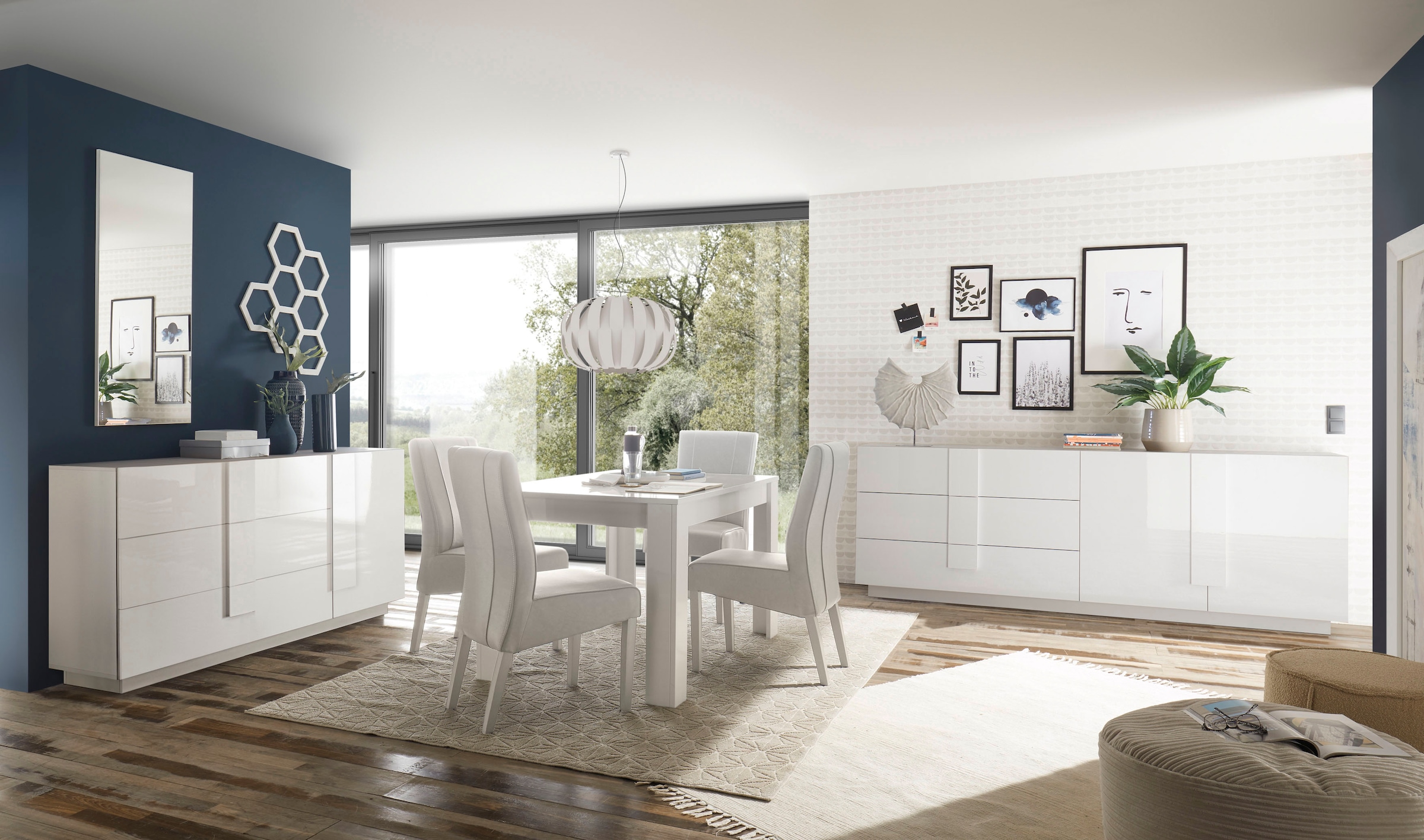 INOSIGN Sideboard »Jupiter«, Breite 241 cm mit 3 Schubkästen