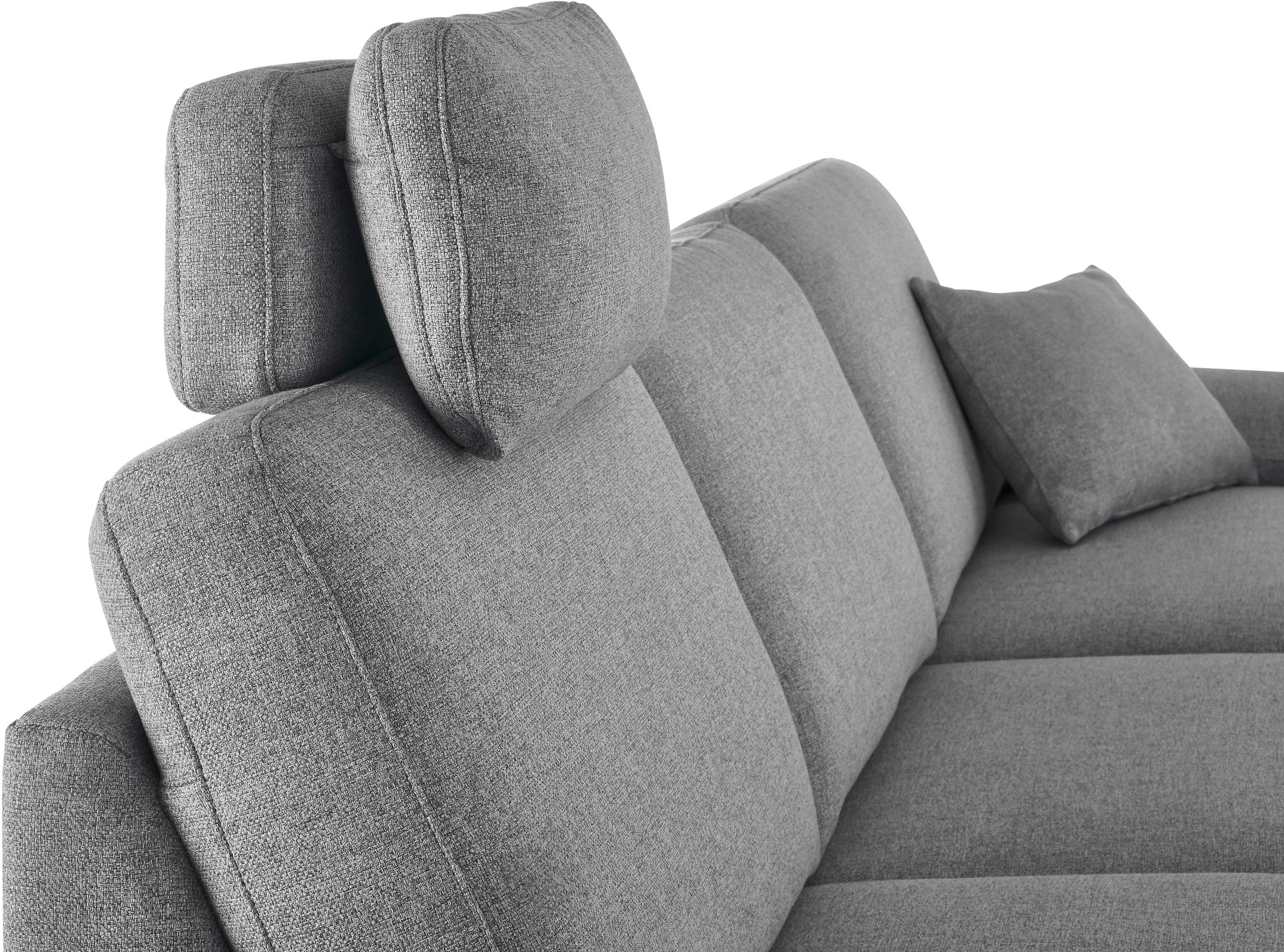 3C Candy Ecksofa »Mainau L-Form«, Relaxfunktion im 1,5-Sitzer, motorische Schlaffunktion in Longchair