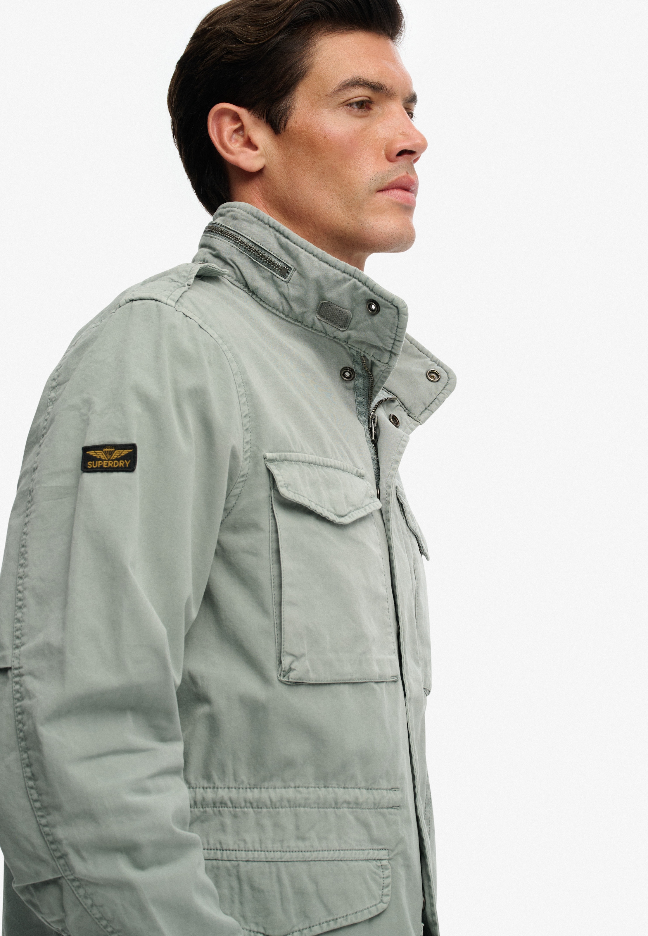 Superdry Parka »COTTON M65 JACKET« ohne Kapuze