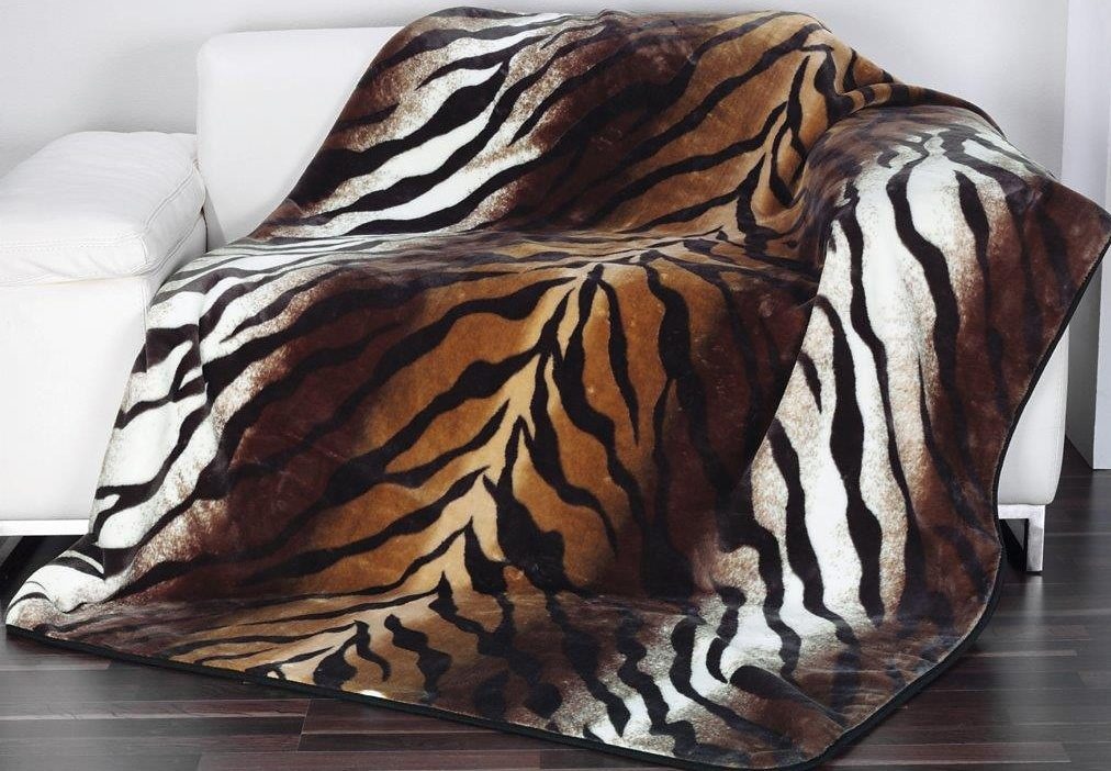 »Königstiger«, schnell bequem Wohndecke bestellen Animalprint, Kuscheldecke und Gözze