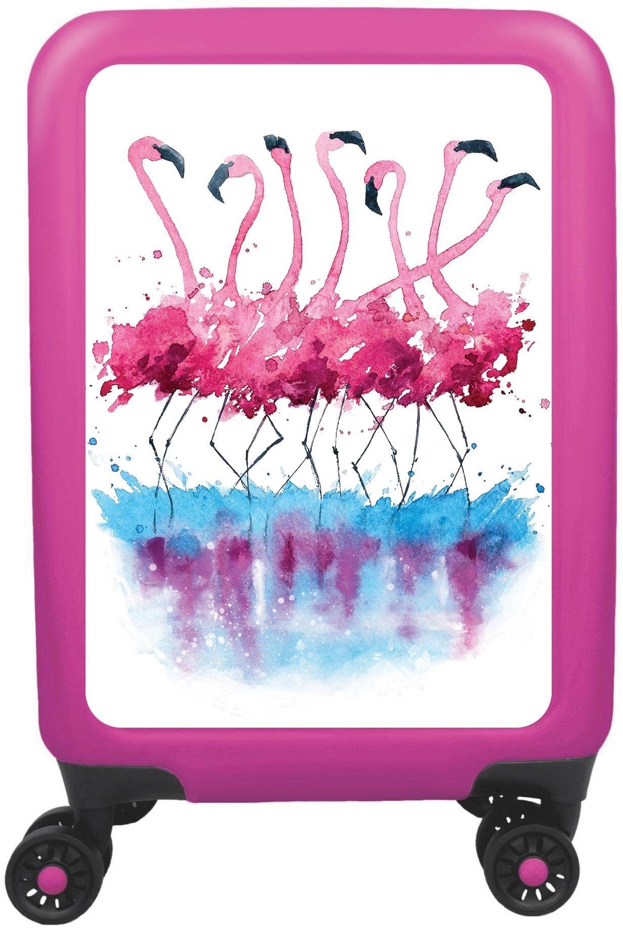 4 Rollen, Germany Hartschalen-Trolley »Flamingo, cm«, kaufen Made Online-Shop in pink, 55 im meinTrolley