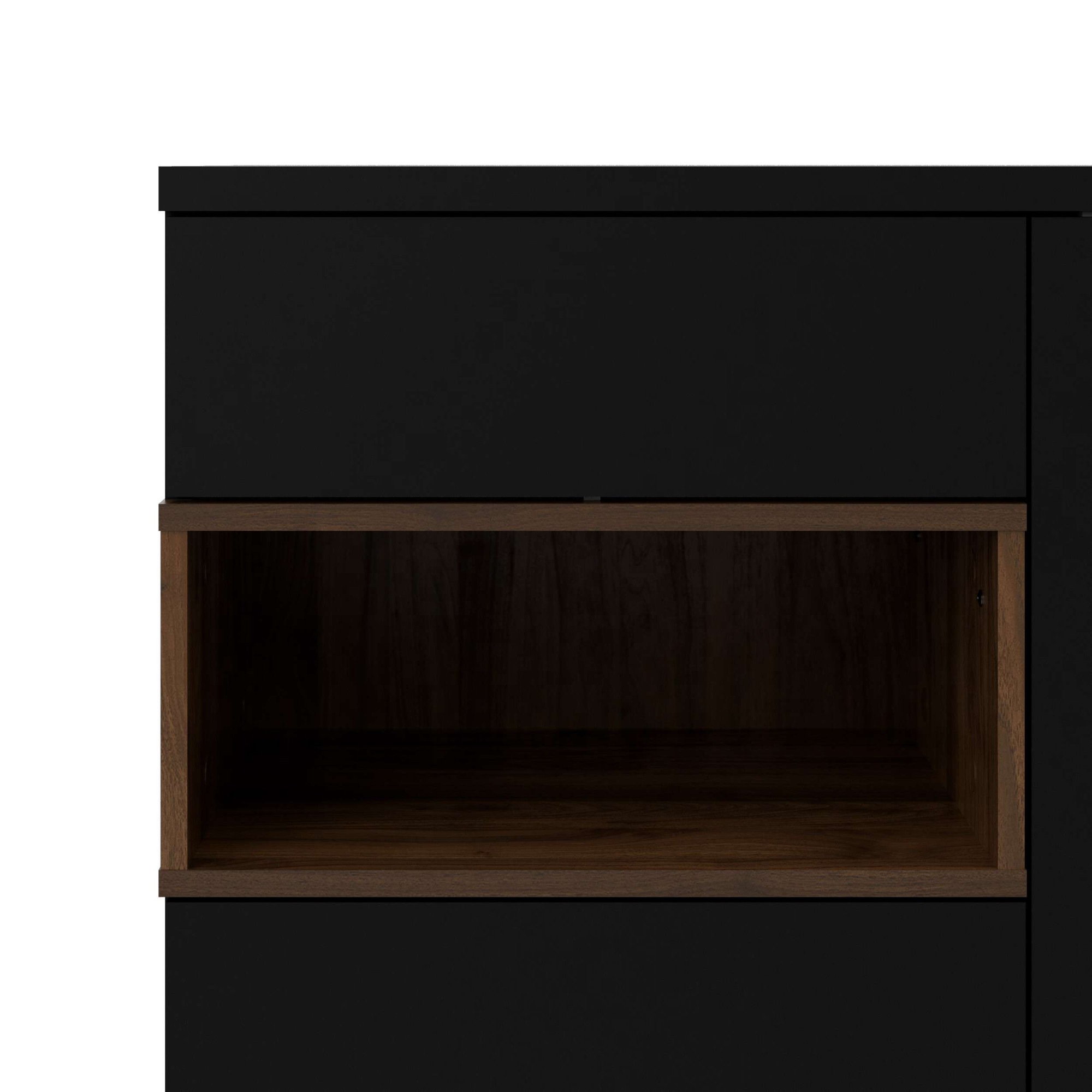 INOSIGN Highboard »Roommers, Anrichte, Stauraum, Sideboard«, Kommode, Höhe 118 cm, Breite 88,7 cm, 1 offenes Fach mit Rahmen-Optik