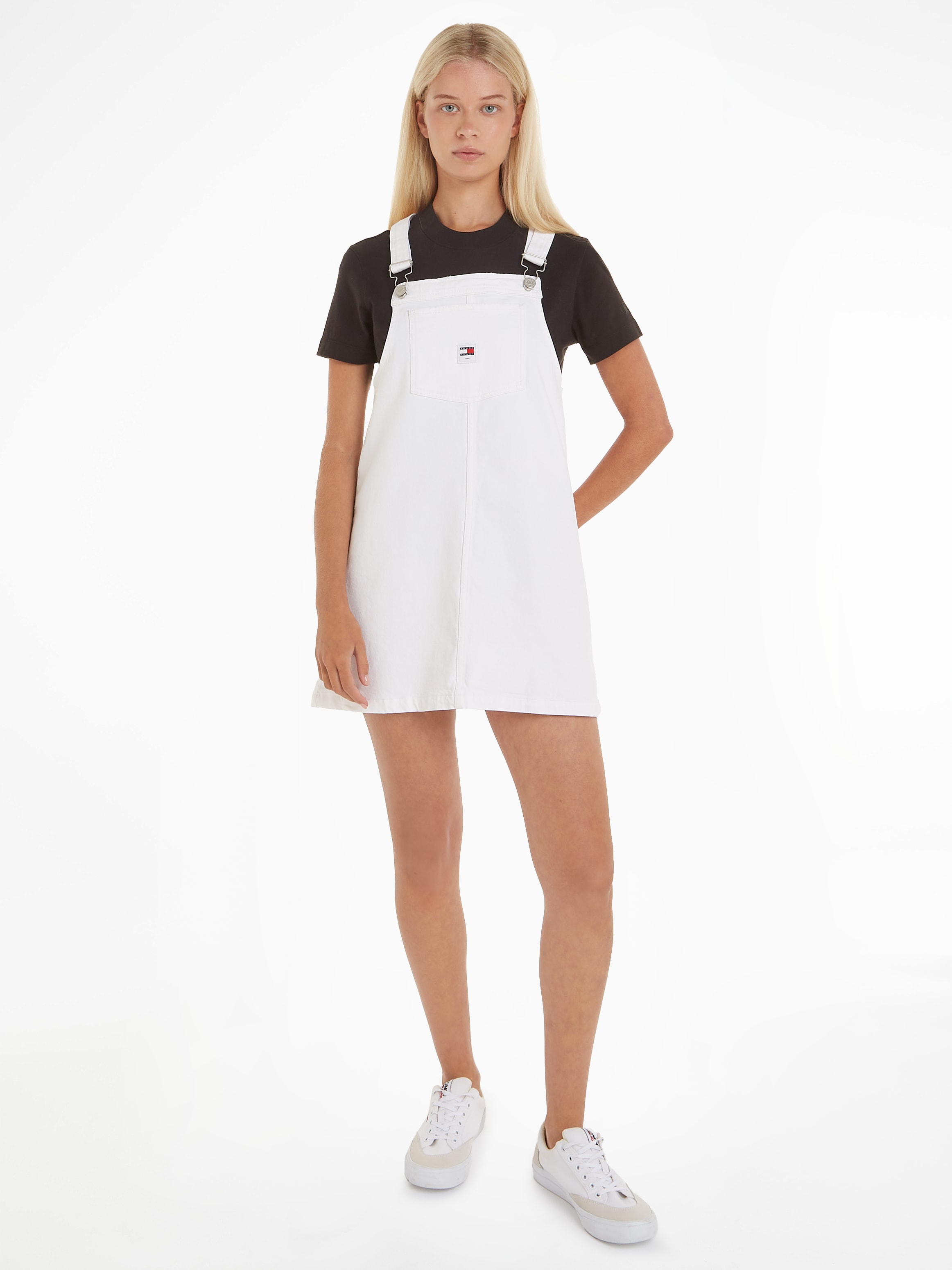 Tommy Jeans Jeanskleid »PINAFORE DRESS BH6193«, mit Taschen