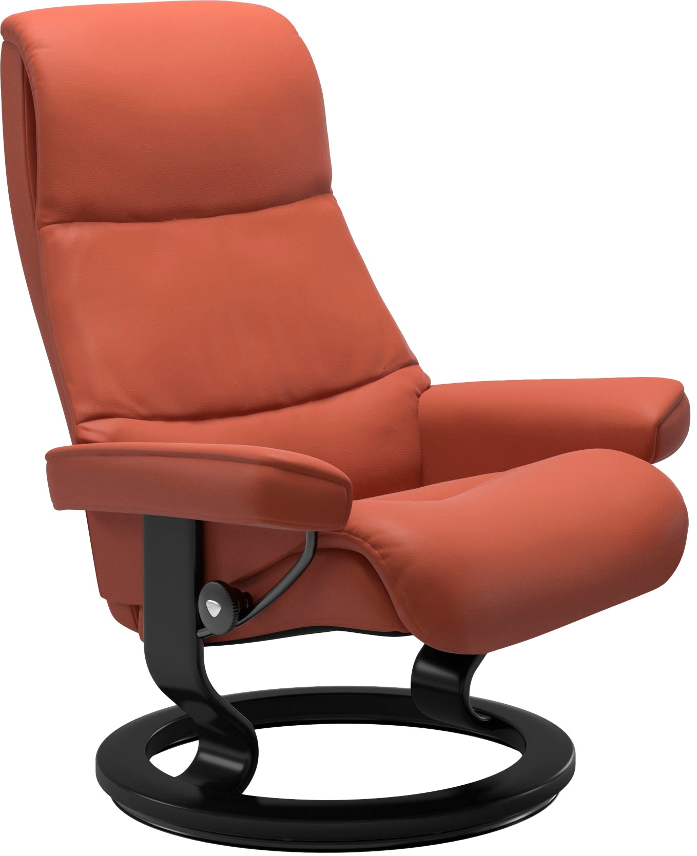 Stressless® Relaxsessel »View«, (Set, Relaxsessel mit Hocker), mit Classic Base, Größe S,Gestell Schwarz