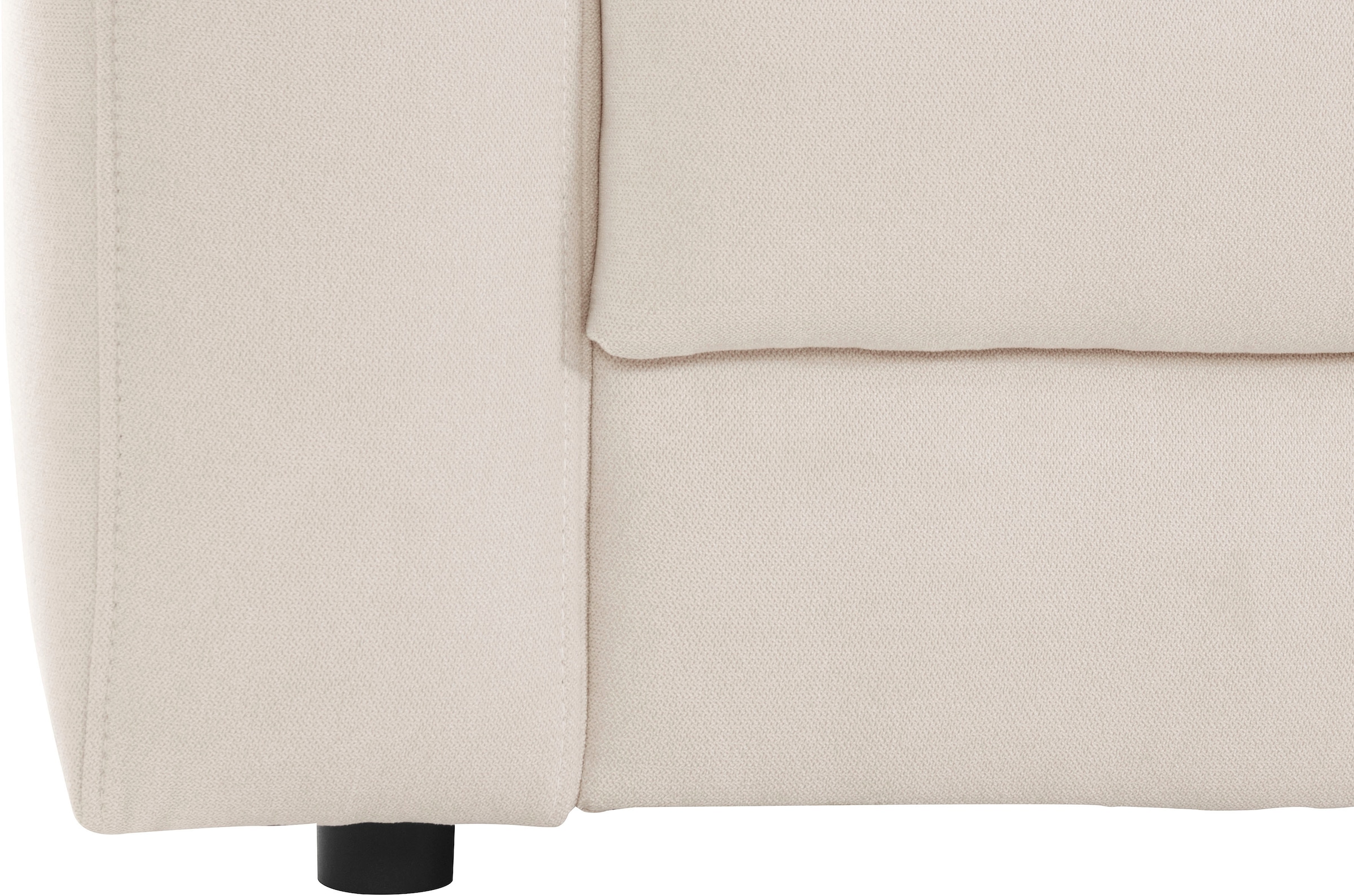 Places of Style Ecksofa »Bloomfield, elegant, viel Platz, Mega Couch, Breite 303cm, L-Form«, extra tiefe Sitzfläche, wahlweise mit Sitztiefenverstellung