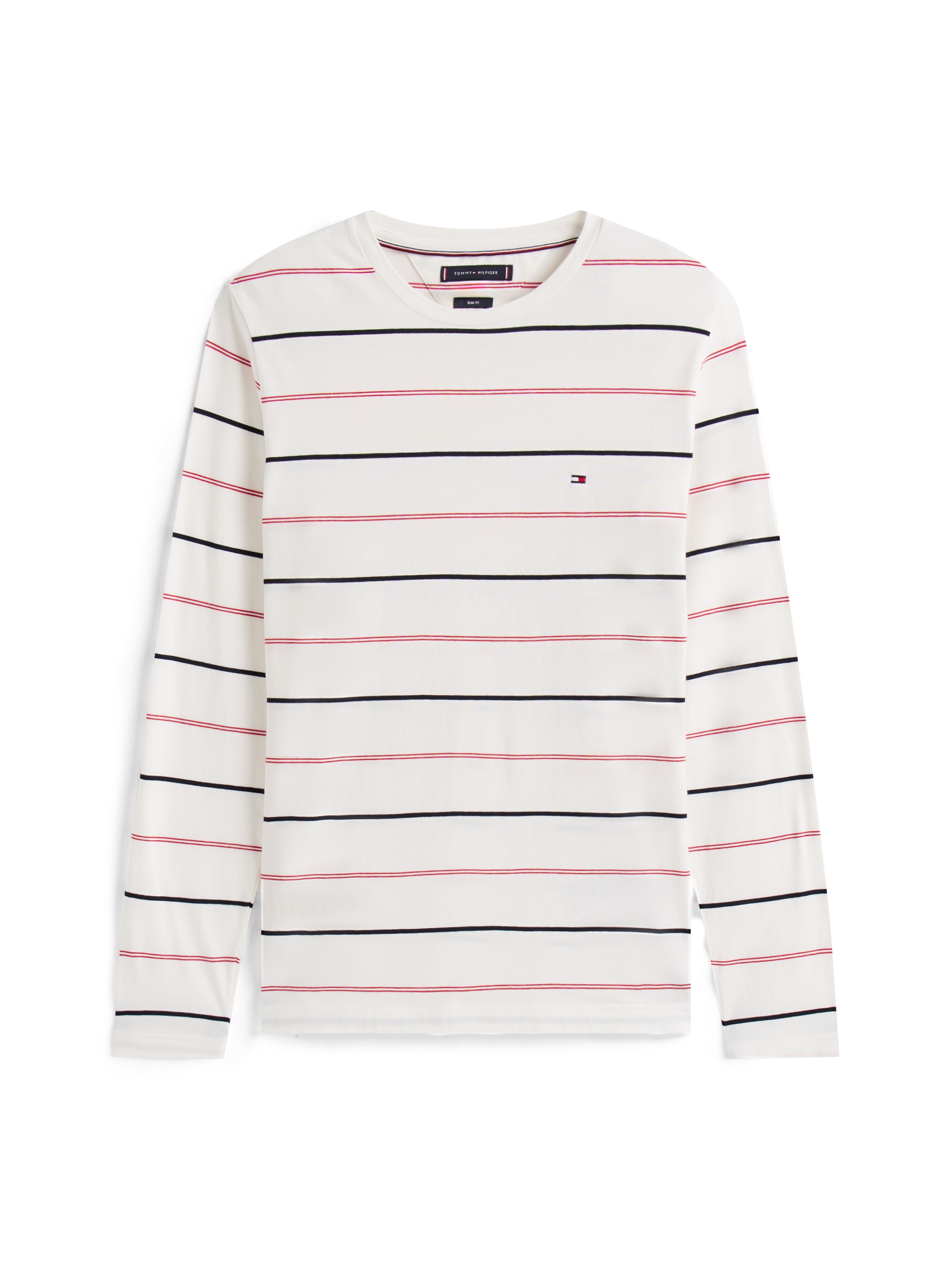 Tommy Hilfiger Longsleeve »STRETCH SLIM STRIPE« Rundhals, slim fit, Jersey