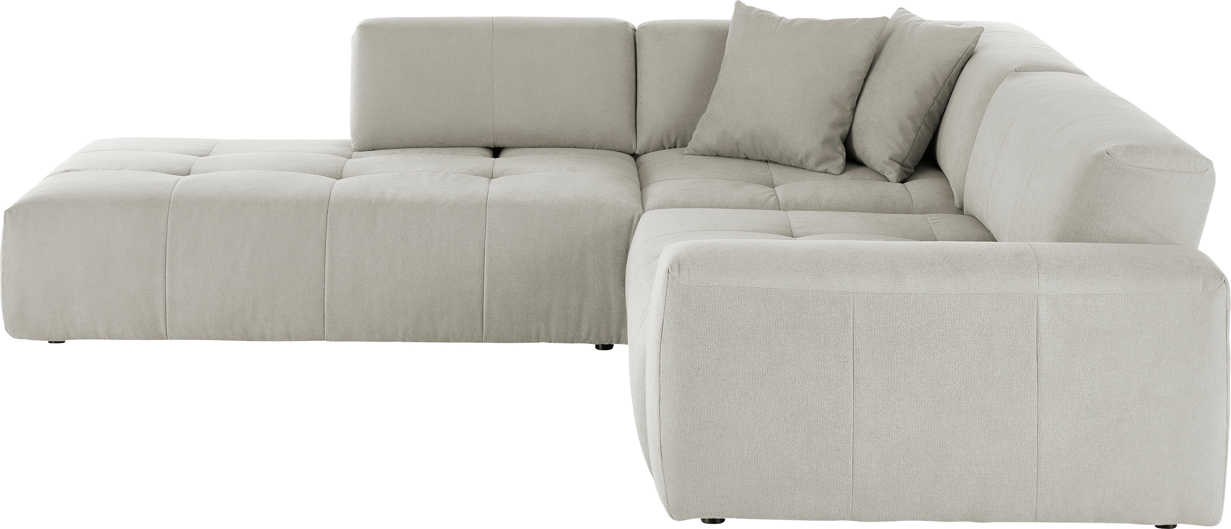 3C Candy Ecksofa »Yoshy Komfortsofa, bequem und modern, hochwertige Verarbeitungsdetails« Zwei verschiedene Sitztiefen durch verstellbare Rückenlehne, L-Form