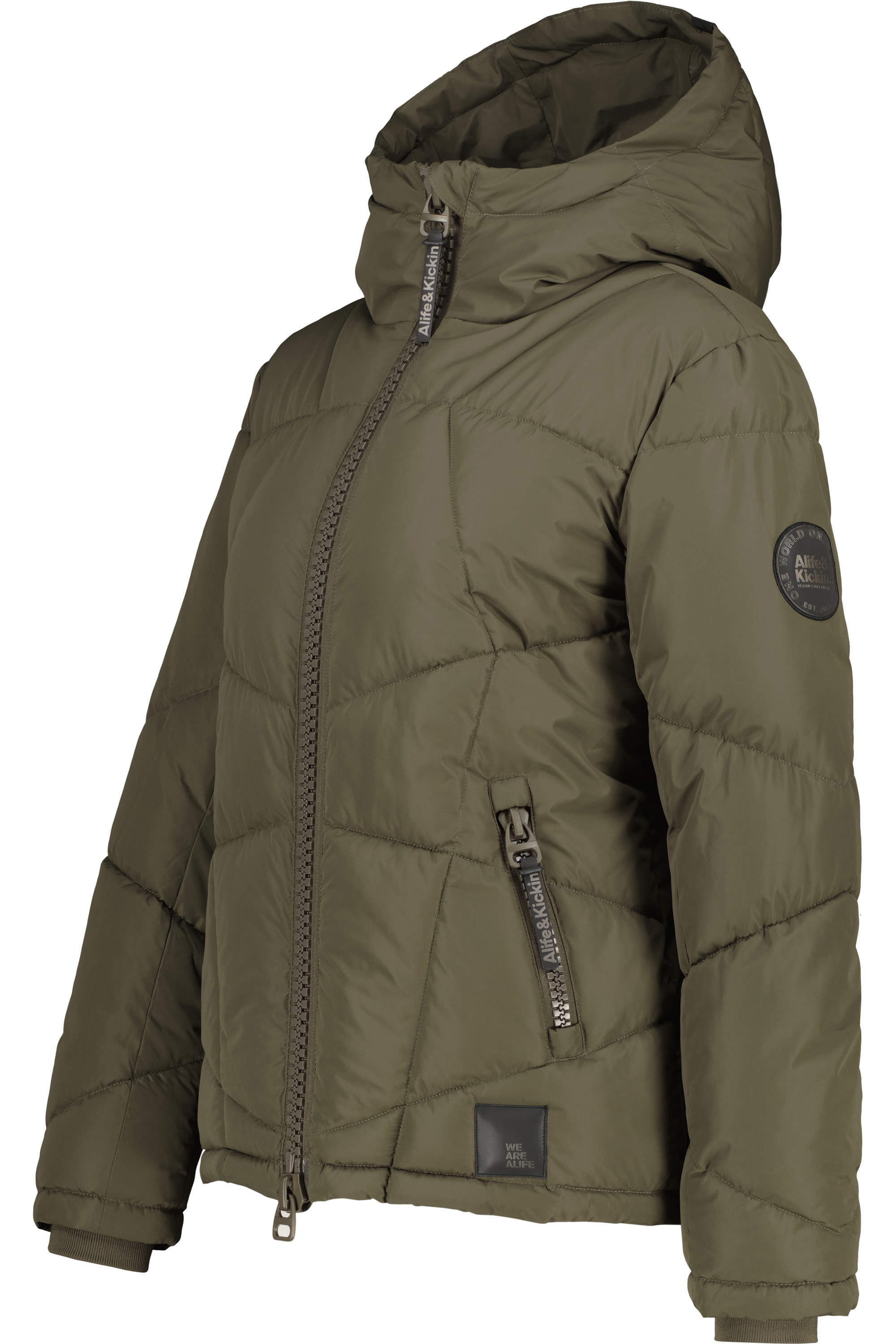 Alife & Kickin Winterjacke »Damen KasandraAK A«, Kurze warme Jacke mit gefütterter Kapuze, in schmaler Passform