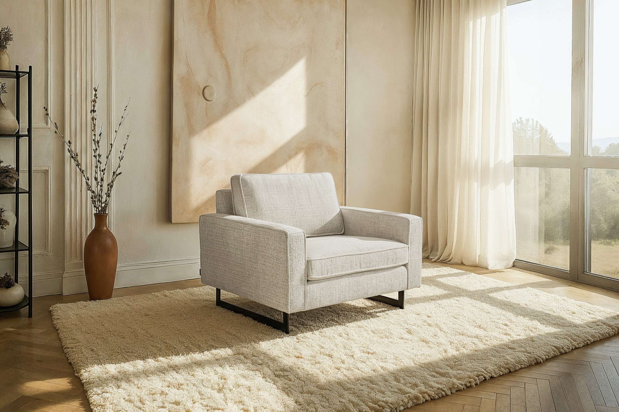 Home affaire Loveseat »Pinto 105 cm, Cord, Chenille, Lederoptik« mit Keder, günstig online kaufen