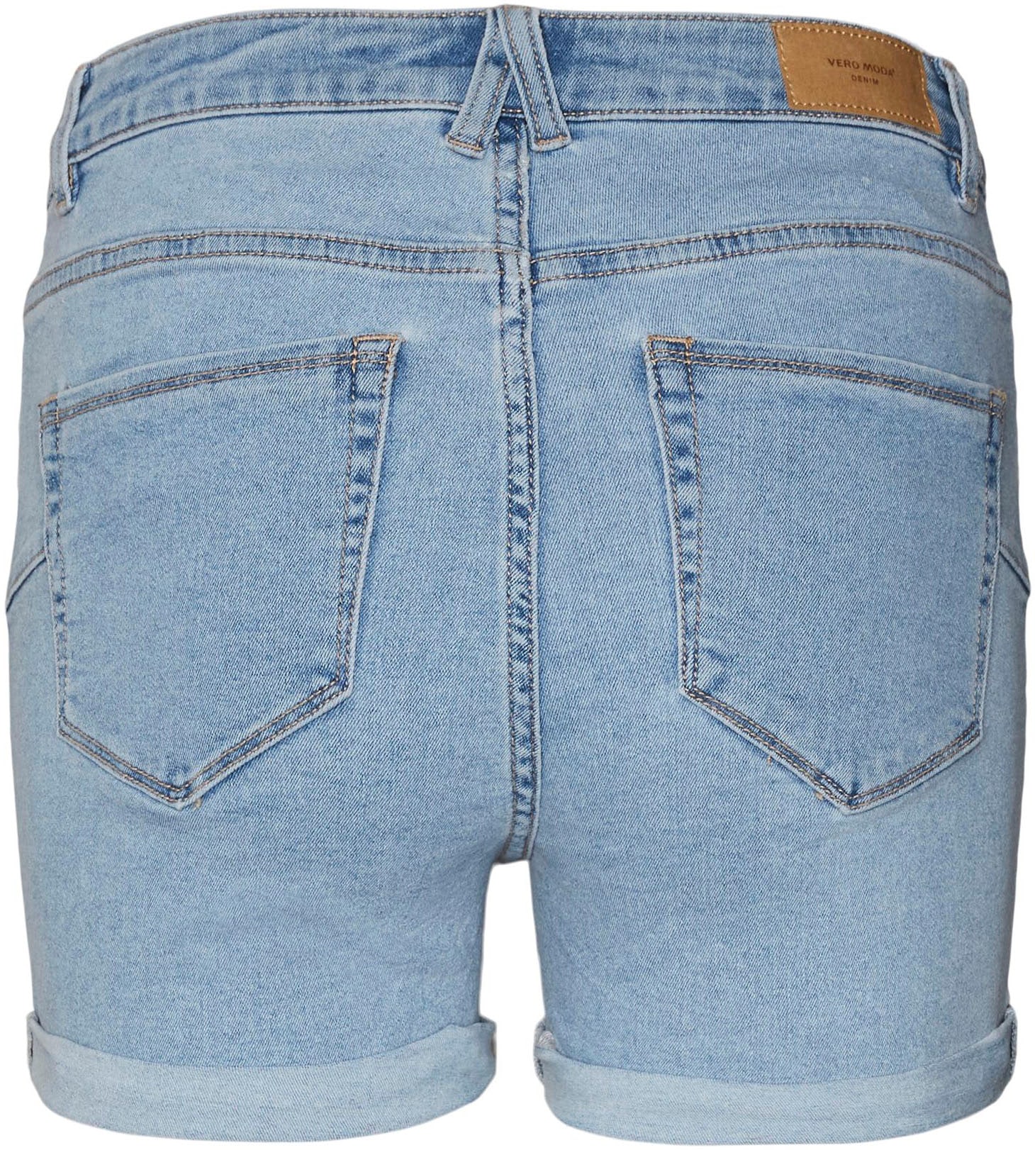 Vero Moda Jeansshorts »VMLUNA MR FOLD SHORTS MIX GA NOOS« mit Umschlagsaum