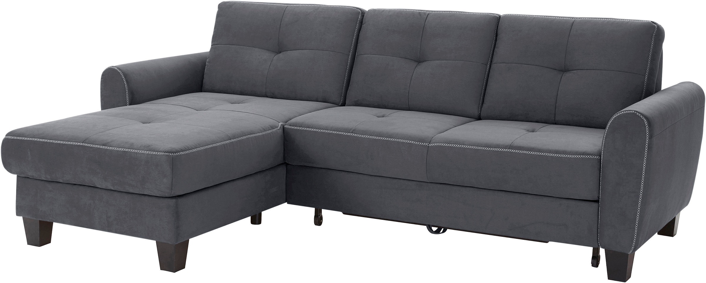 sit&more Ecksofa »Varese L-Form«, mit Federkern, wahlweise mit Bettfunktion günstig online kaufen
