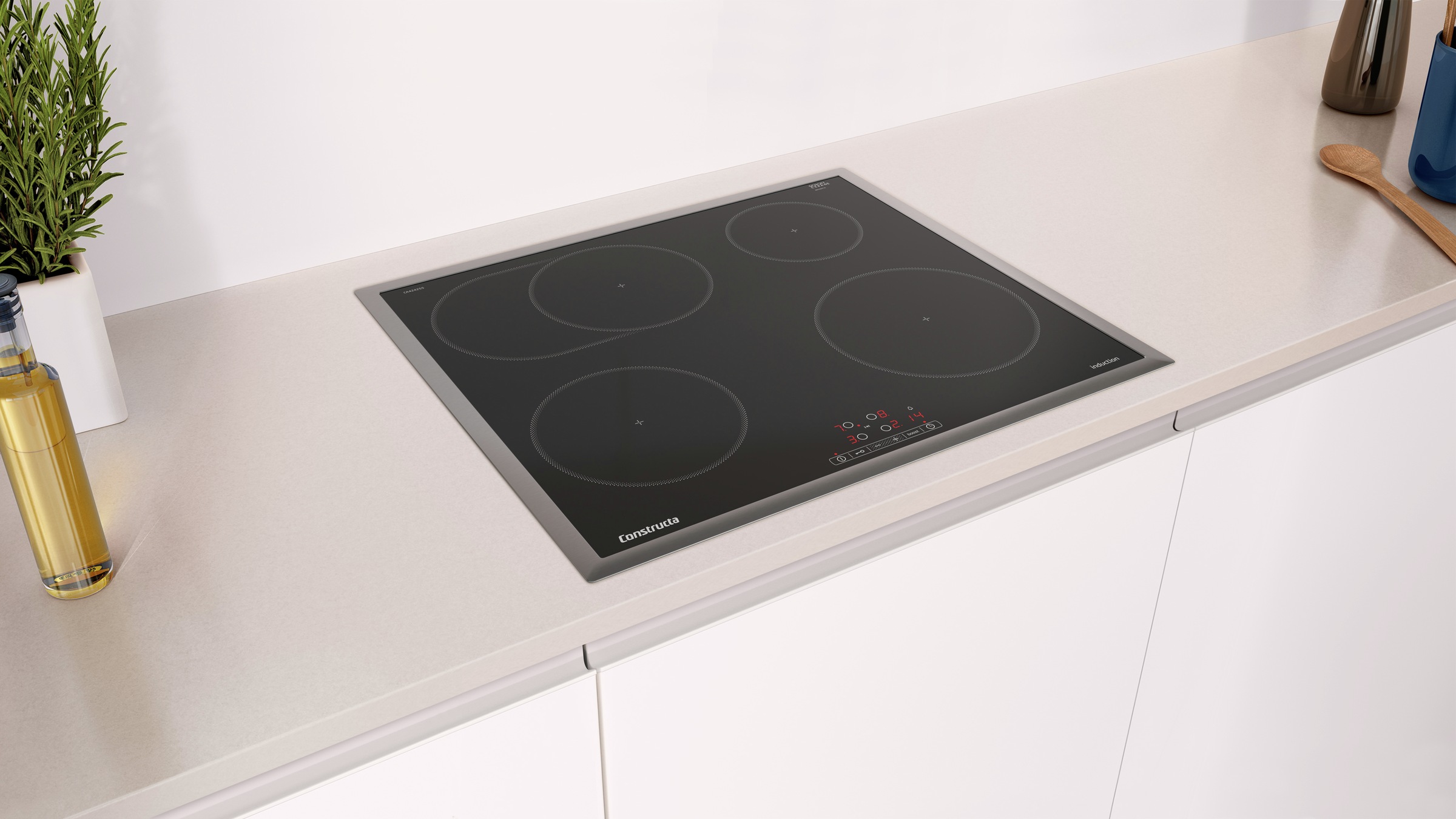 Constructa Backofen-Set »CF3M61053«, mit Teleskopauszug nachrüstbar, Hydrolyse