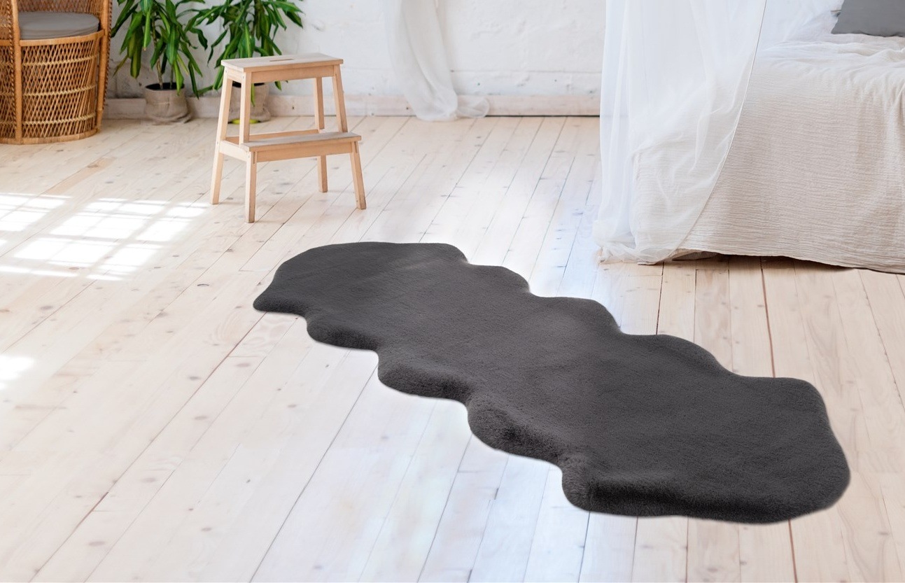 Arte Espina Fellteppich »Rabbit 300«, fellförmig, 35 mm Höhe, Kunstfell, Ka günstig online kaufen