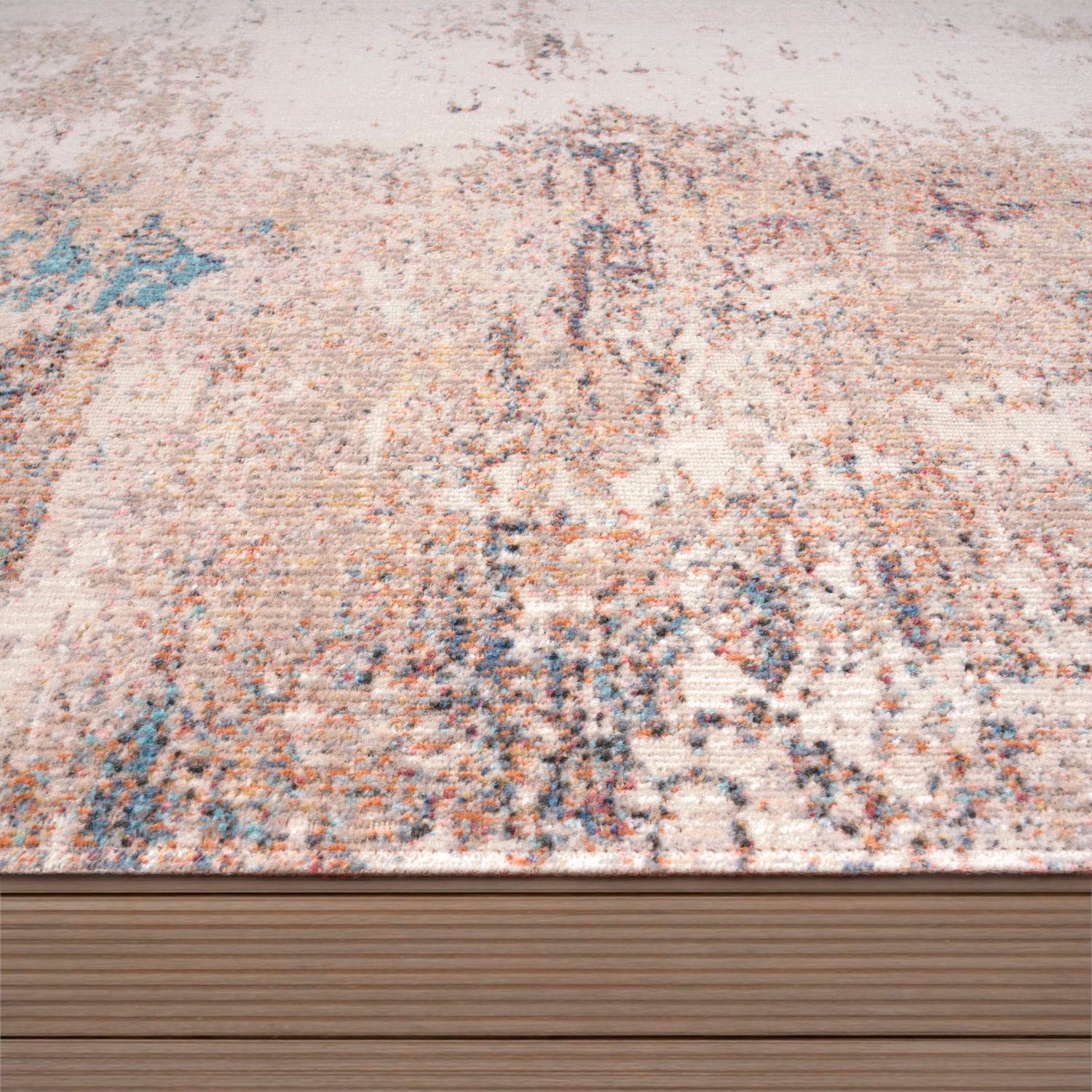 Paco Home Teppich »Torres 278«, rechteckig, 8 mm Höhe, modernes abstraktes Design, In- und Outdoor geeignet, Wohnzimmer