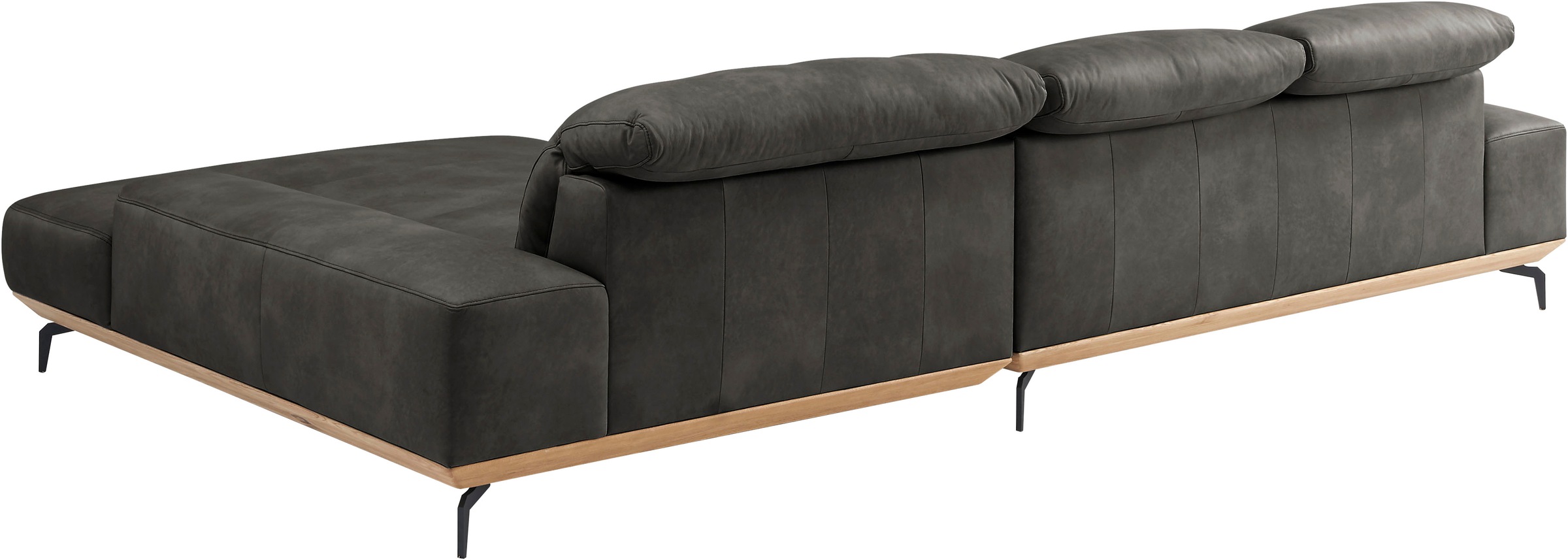 Musterring Wohnlandschaft »MR 2490«, Fuß Schwarz, Sitzhöhe 46cm, wahlweise mit Funktionen, Maße 342x207 cm