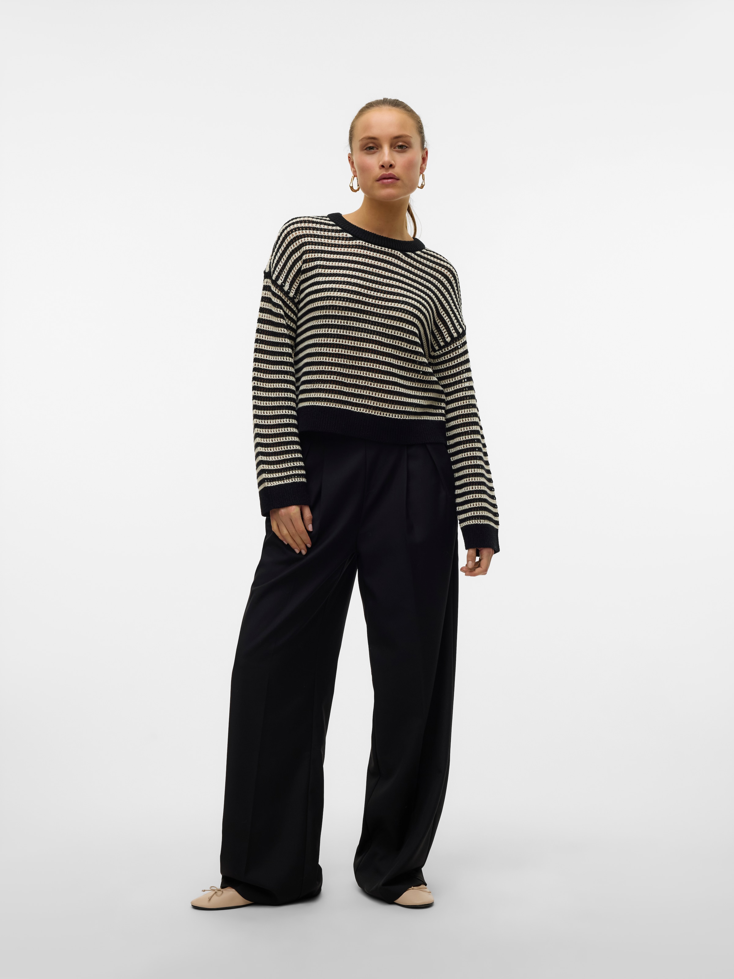 Vero Moda Anzughose »VMHAILEY HW WIDE PLEAT PANT NOOS«  Hose mit weitem Beinschnitt, High Waist Bund