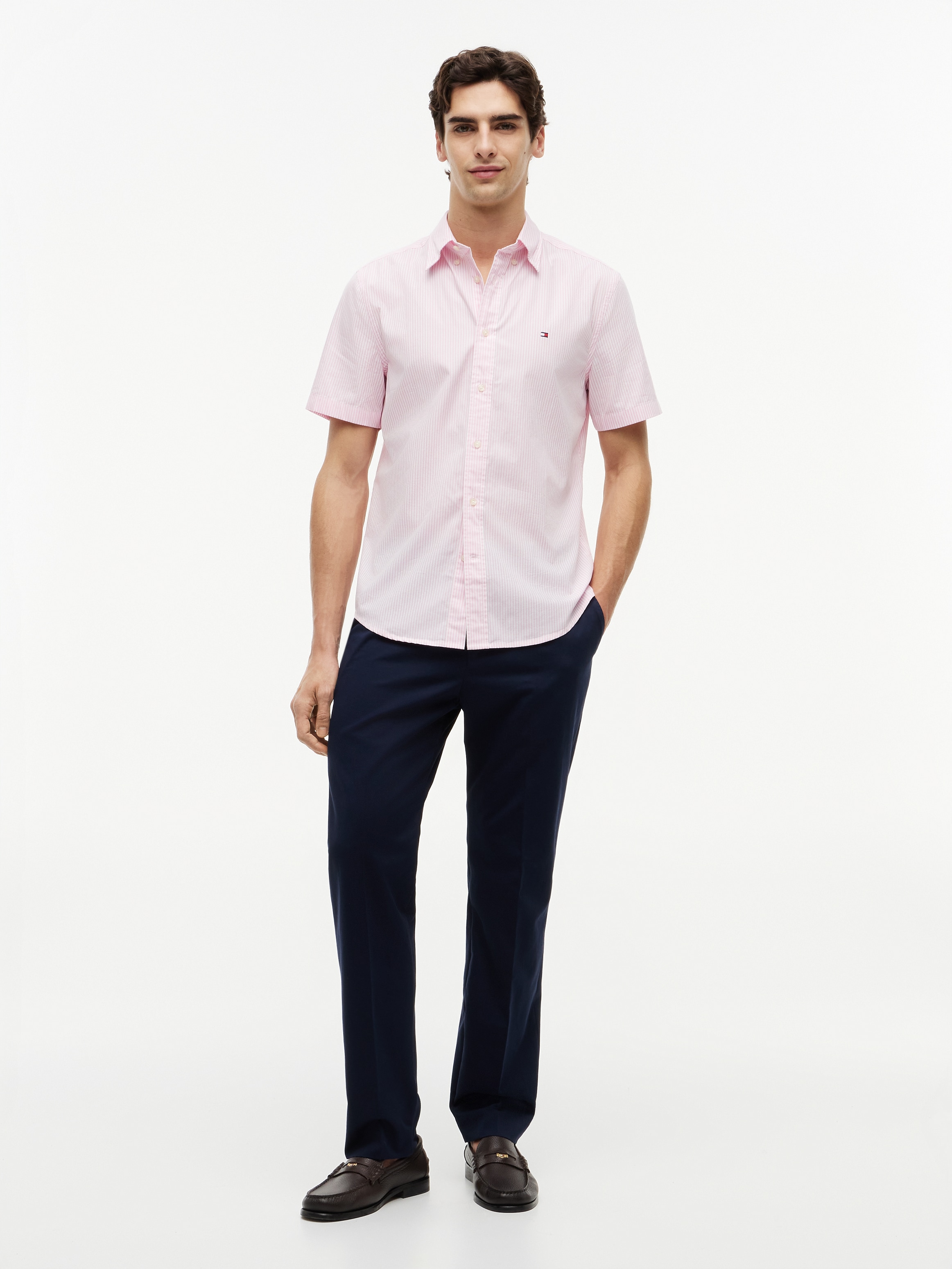Tommy Hilfiger Kurzarmhemd »FLEX POP CLASSIC STP S/S SHIRT«
