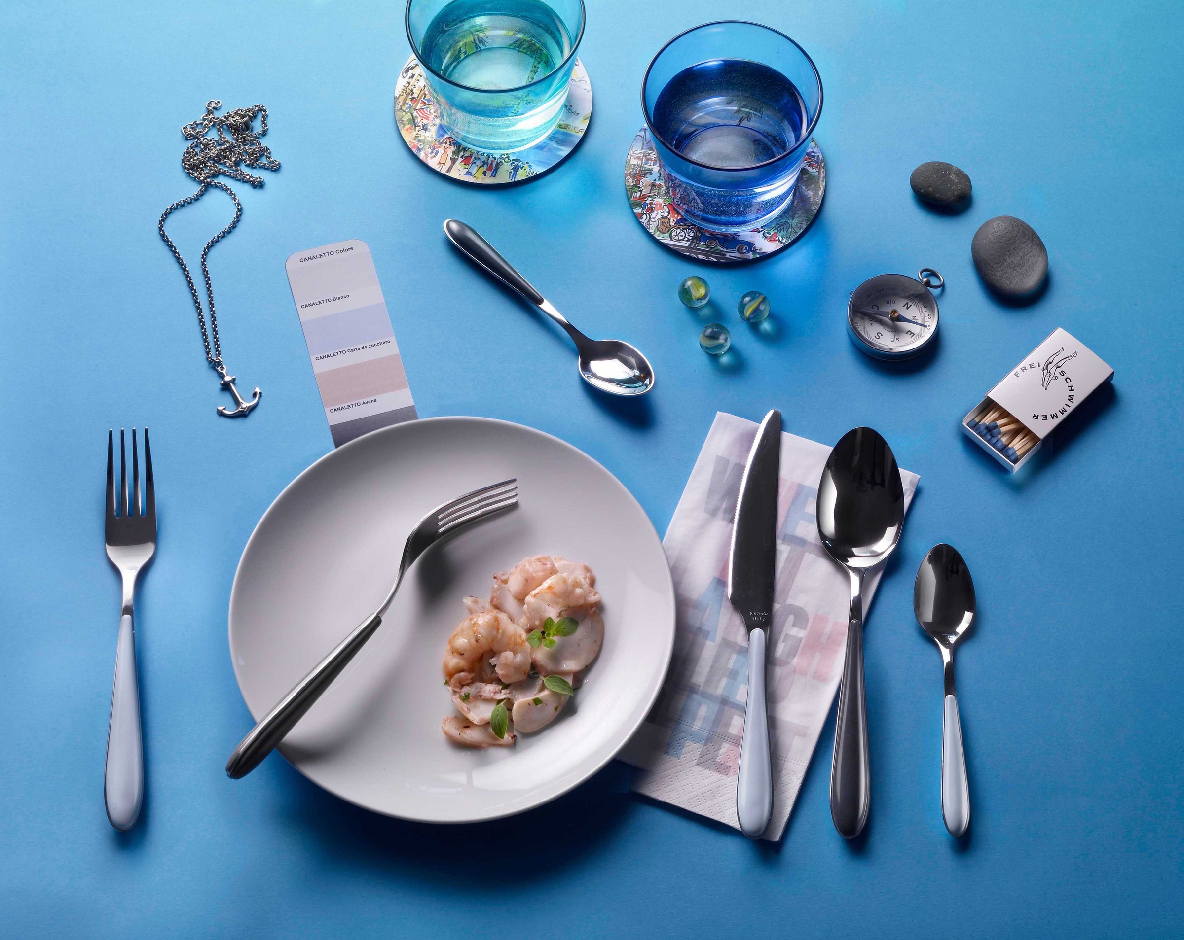 PINTINOX Besteck-Set »Canaletto« mit Kunststoffgriff, spülmaschinengeeignet