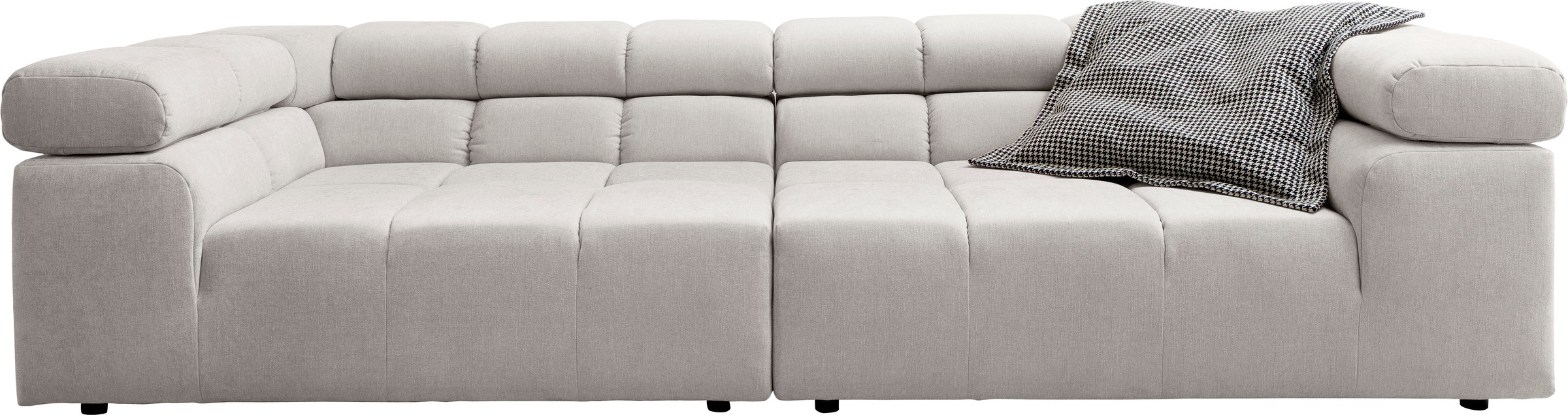 INOSIGN Big-Sofa "Ancona B/T/H: 290/110/70 cm", auffällige Steppung, inkl. günstig online kaufen