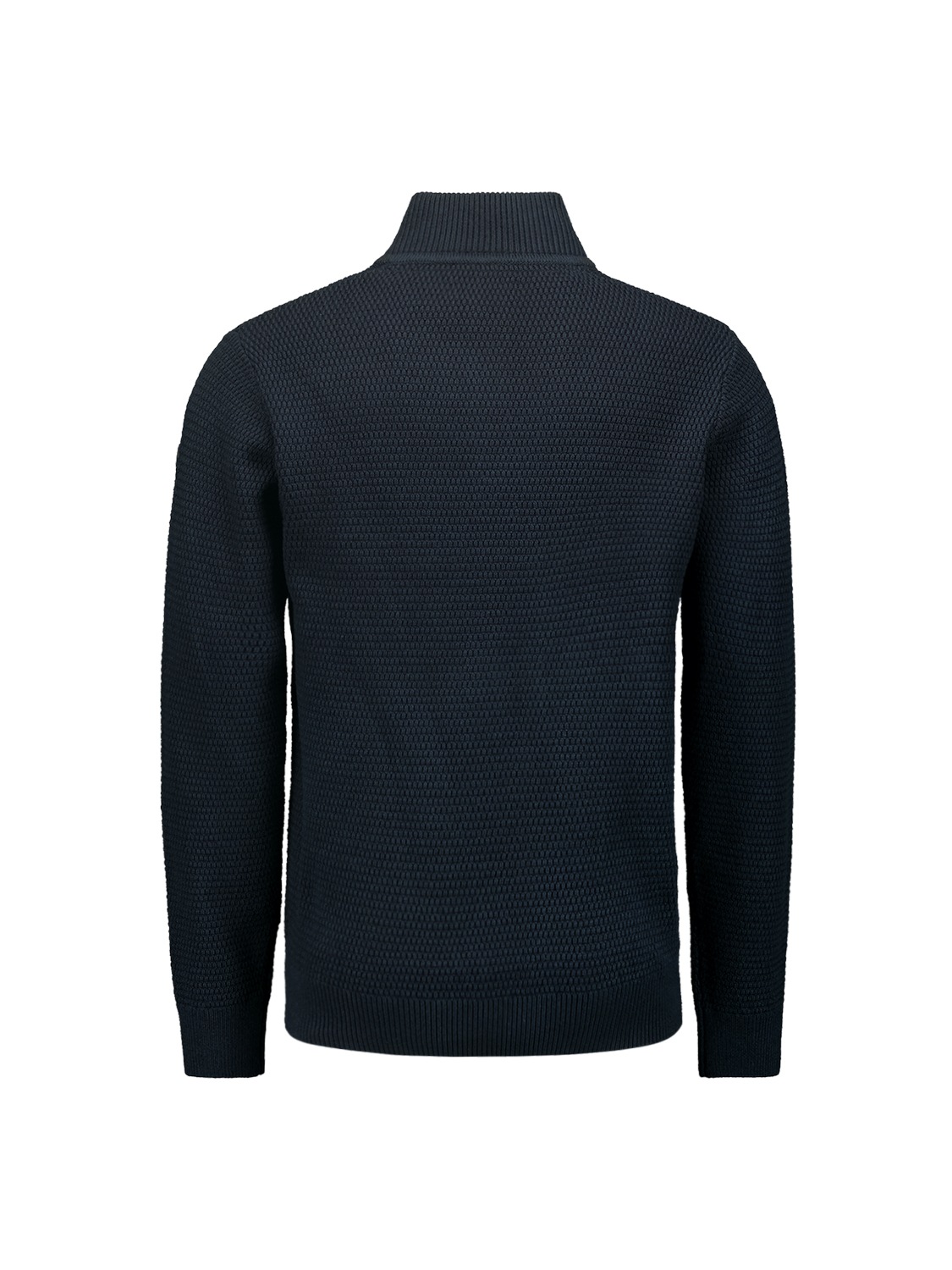 NO EXCESS Rollkragenpullover »No Excess Halber Reißverschluss Pullover Melange«