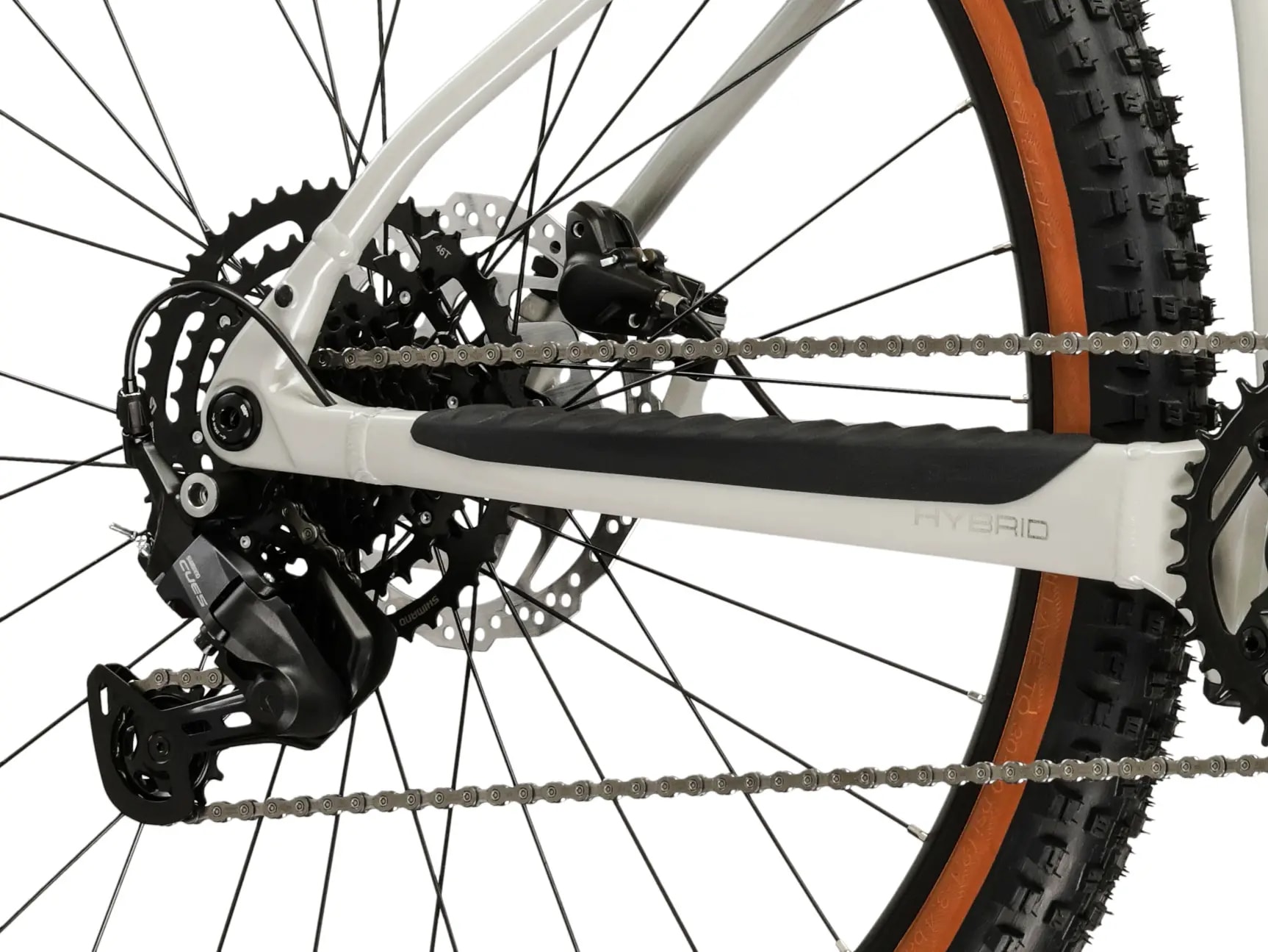 Kross »Influx Hybrid 1.0 20Ah/720Wh 29 Zoll grau 9 Gänge 2026« 9 Gang Shimano CUES U4000 Schaltwerk Kettenschaltung Mittelmotor 250 W