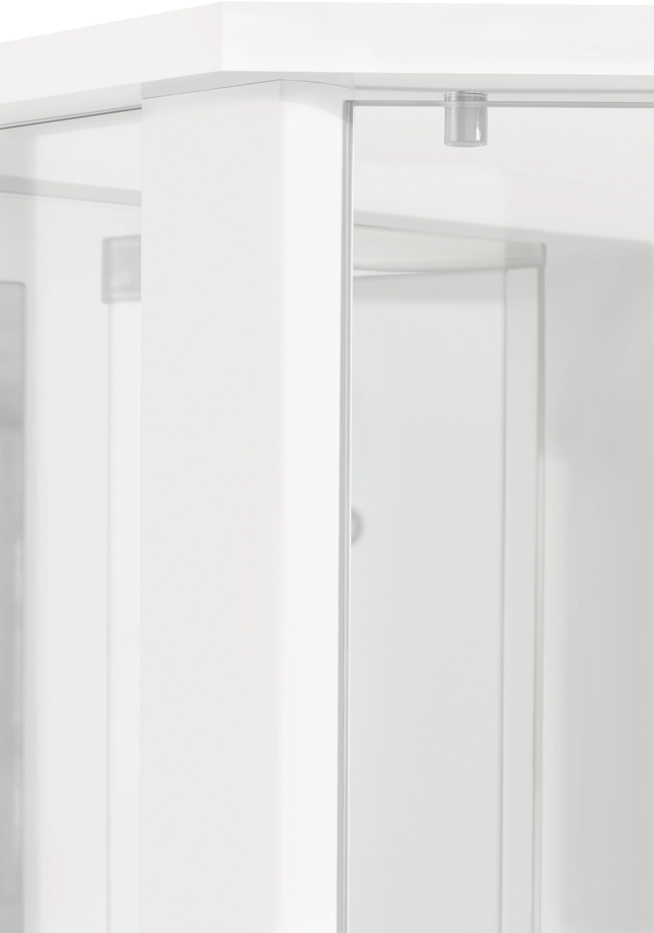 fif möbel Eckvitrine »TRIO Höhe ca. 172 cm, ink. Beleuchtung«, Eckvitrine/Glasvitrine 1x Glastür, perfekt für Sammler, Sammlervitrine