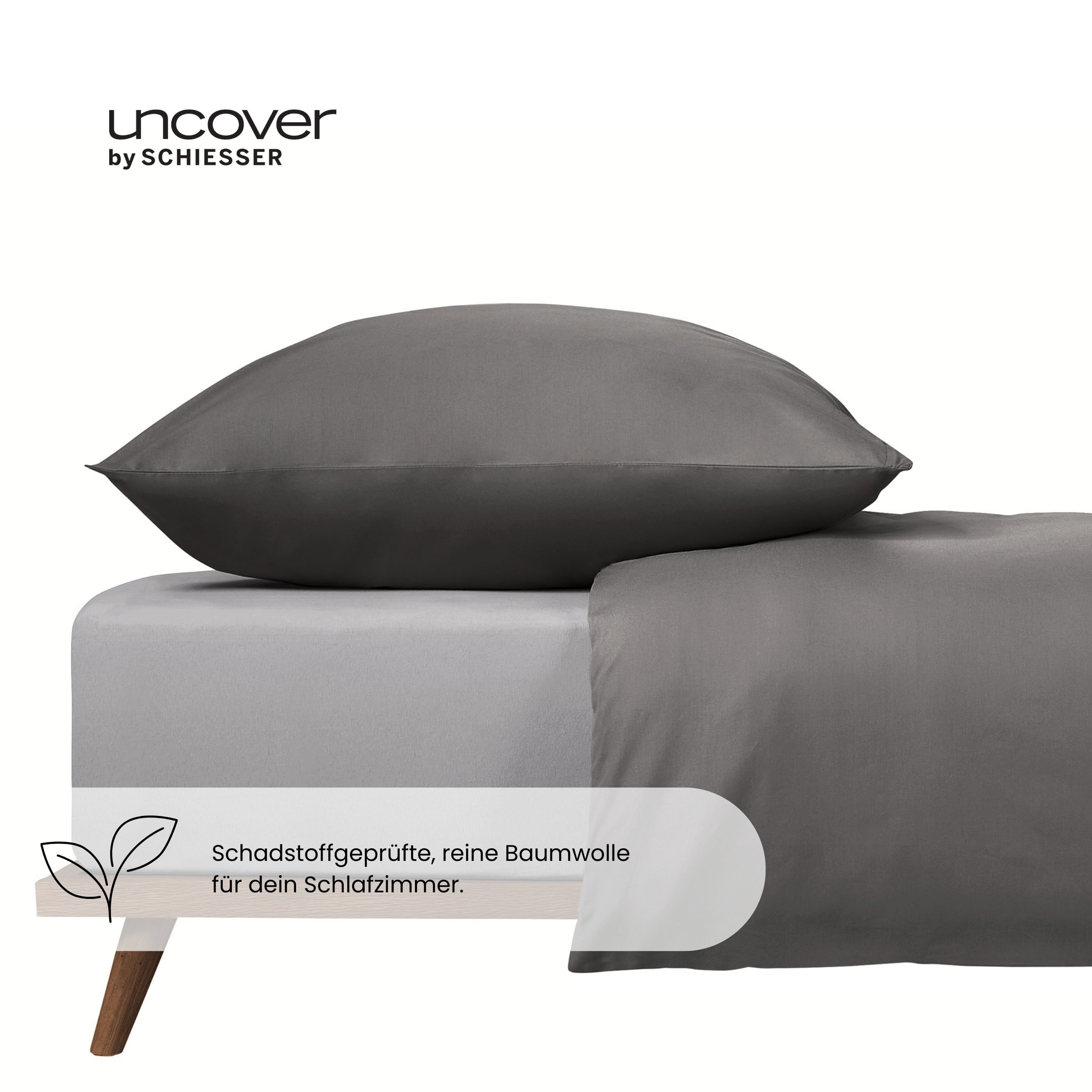 uncover by SCHIESSER Spannbettlaken »New Jersey aus 100% Baumwolle«, Made in Green