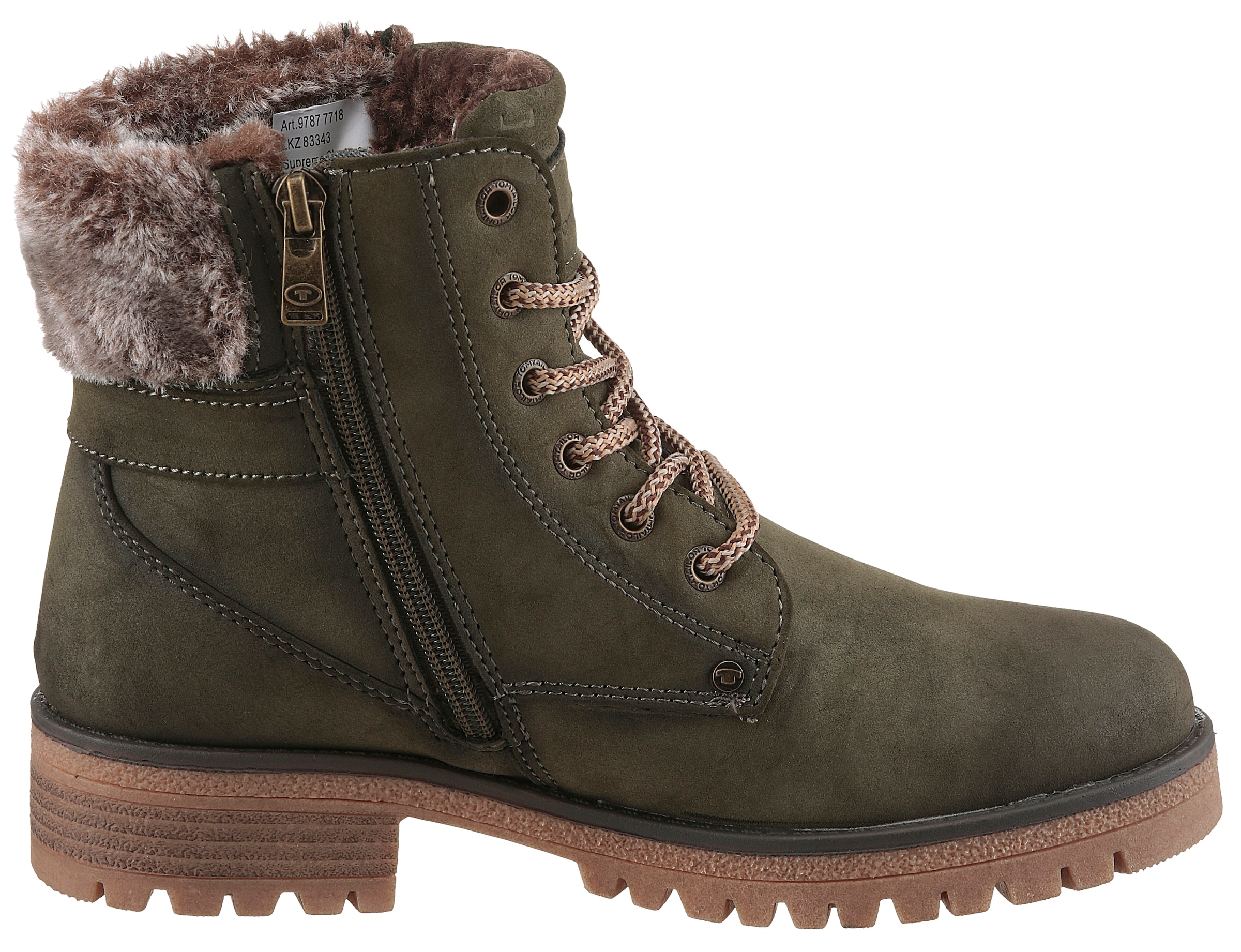 TOM TAILOR Winterboots, Workerboots, Hiking Boot mit Blockabsatz
