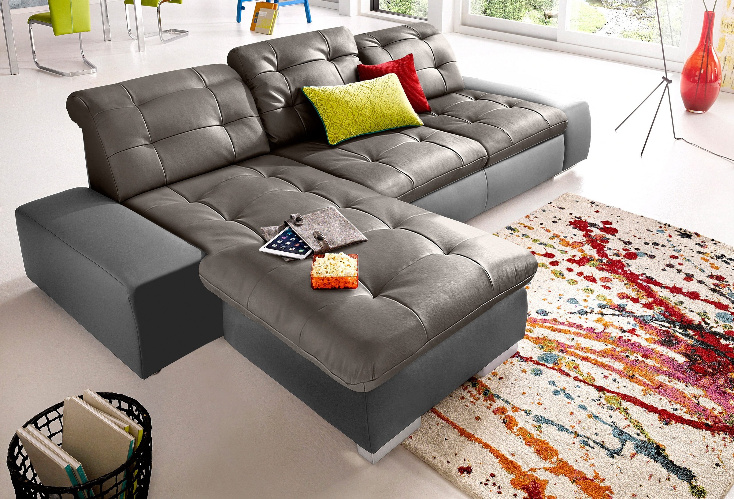 sit&more Ecksofa »Palomino L-Form«, wahlweise XL oder XXL und mit Bettfunktion