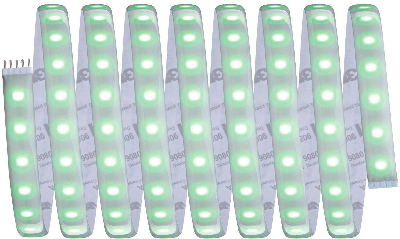 Paulmann LED-Streifen »MaxLED 1000 Basisset 3m RGBW IP44 Cover 3000K 33W 230/24V 75VA Silber«, 1 St.-flammig, RGBW